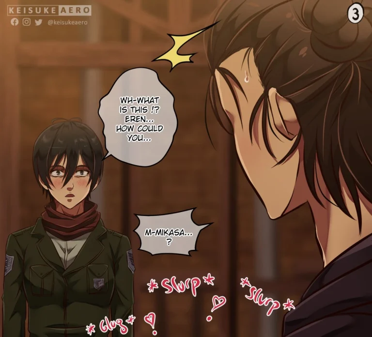Mikasa X Eren X Annie porn comic picture 3