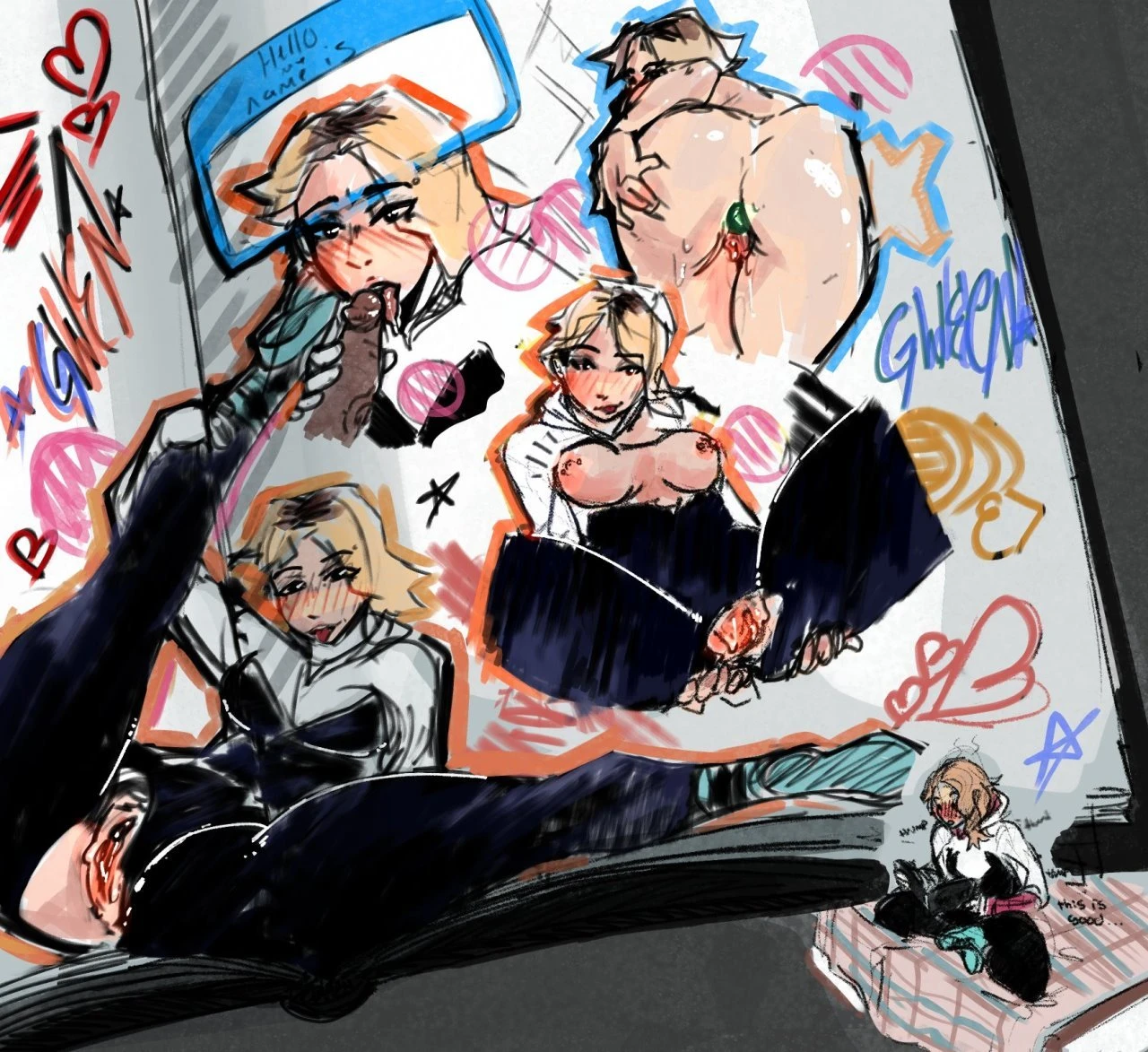 Miles Secret Drawings porn comic picture 1