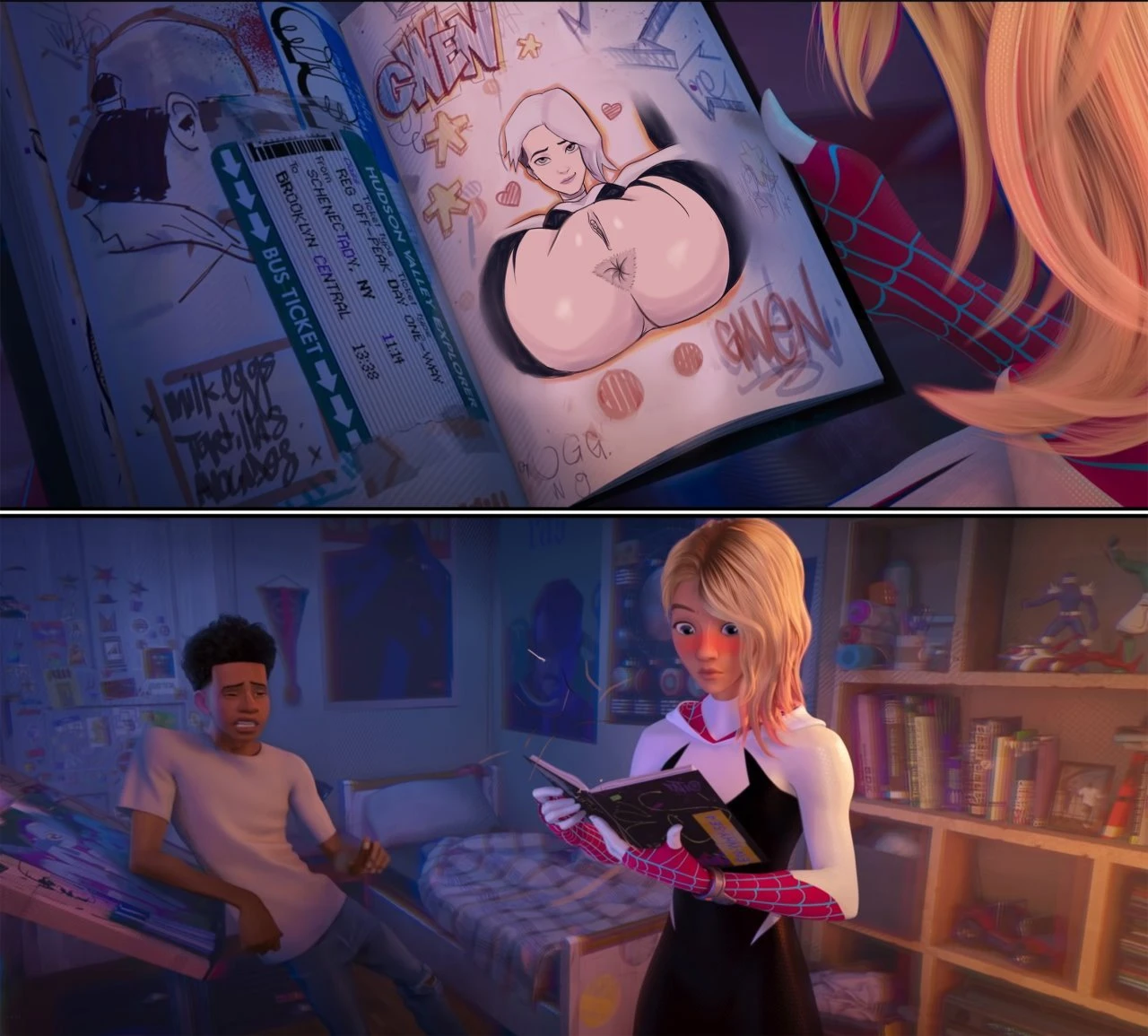 Miles Secret Drawings porn comic picture 4