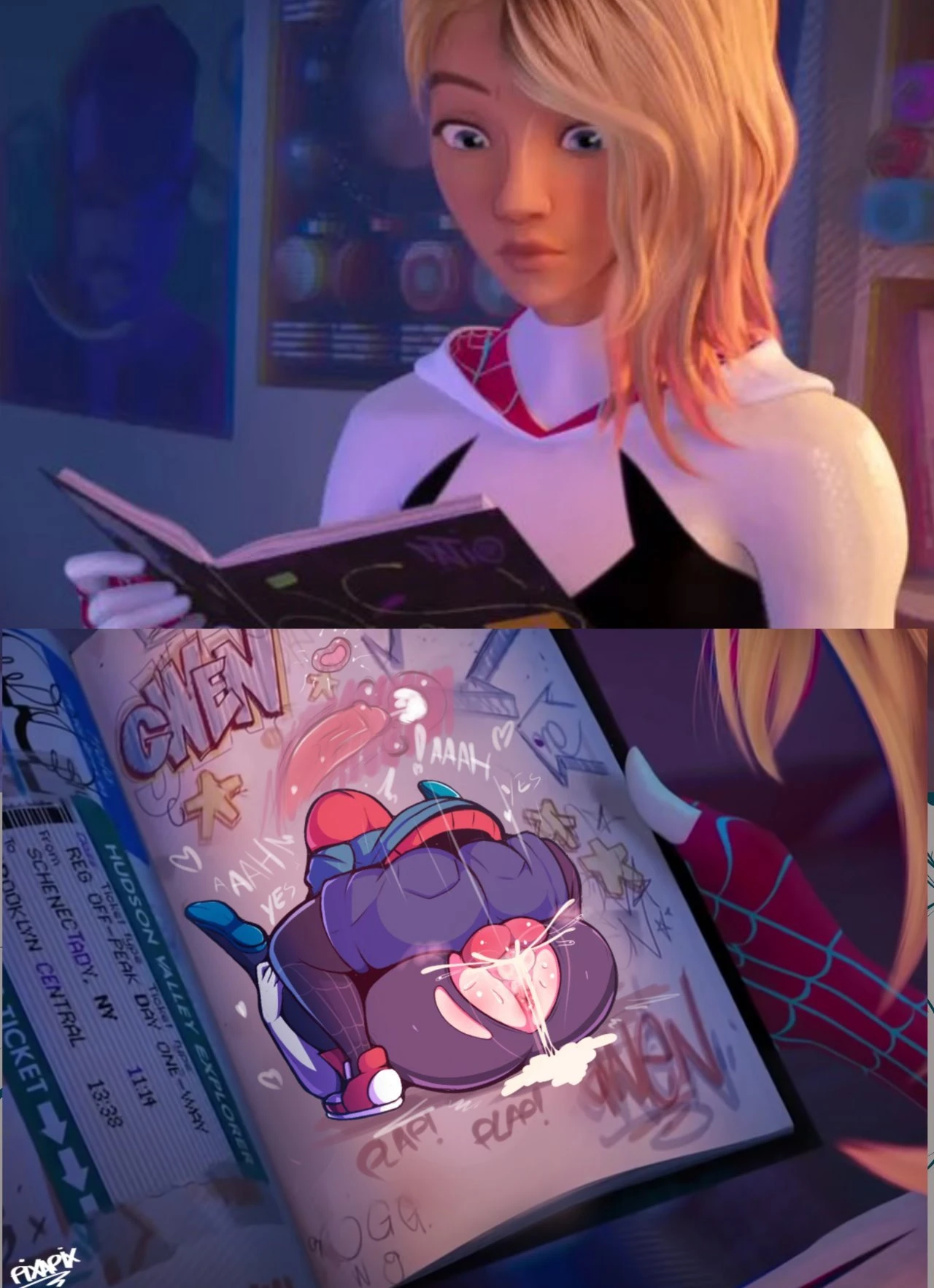 Miles Secret Drawings porn comic picture 6