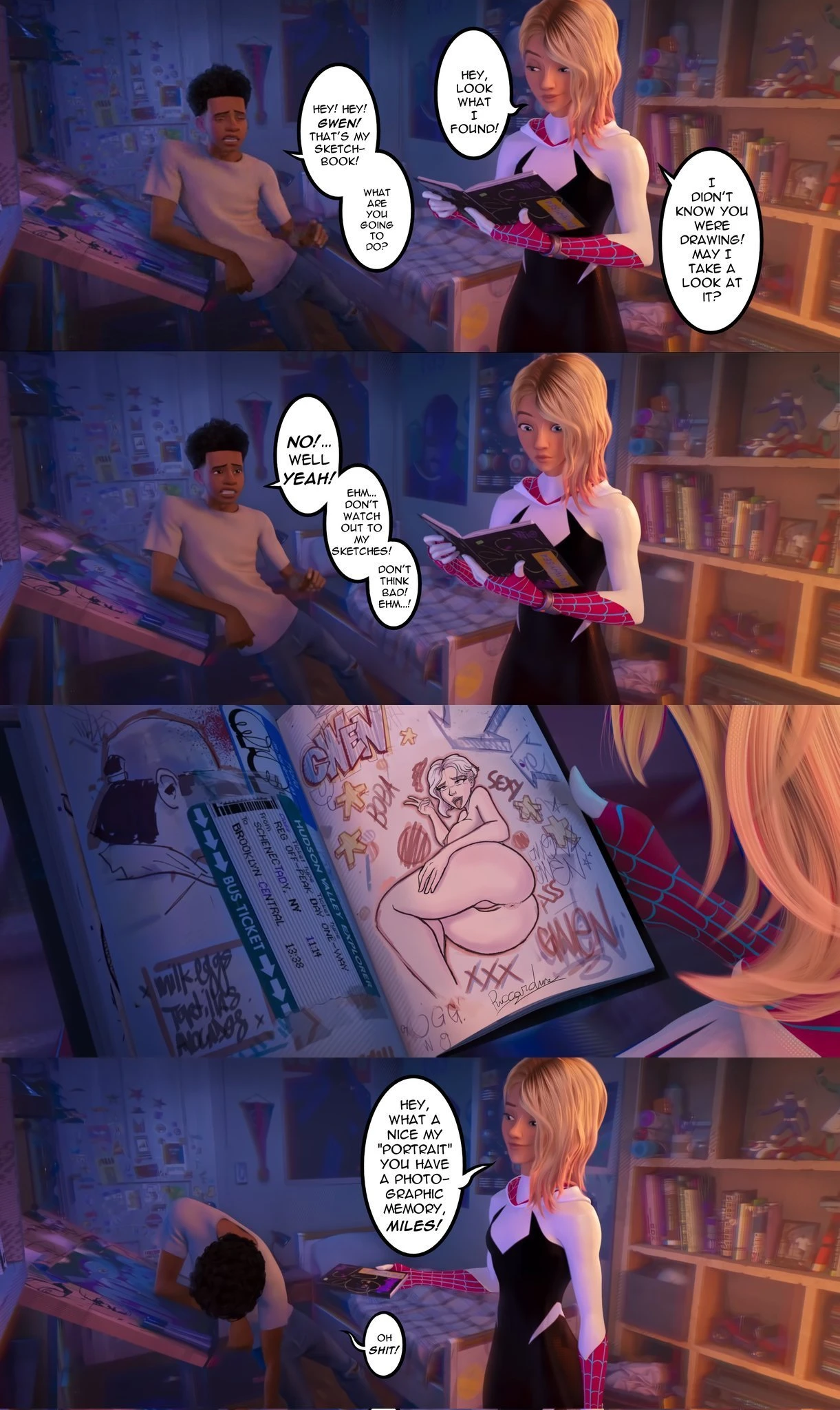 Miles Secret Drawings porn comic picture 8