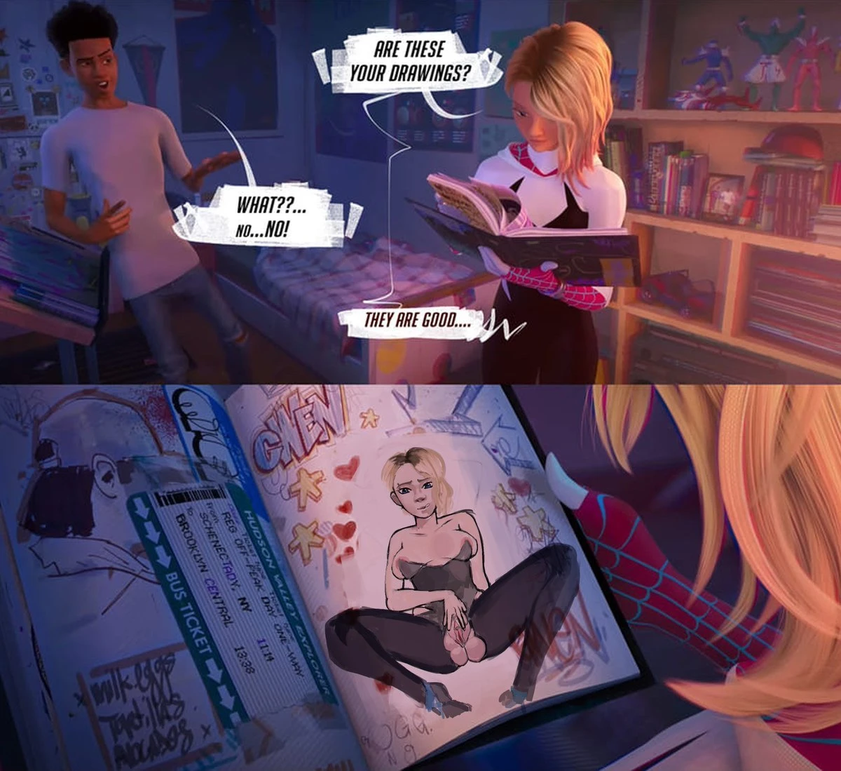 Miles Secret Drawings porn comic picture 9