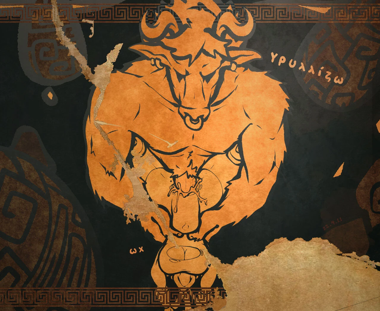 Minotauromachy porn comic picture 13