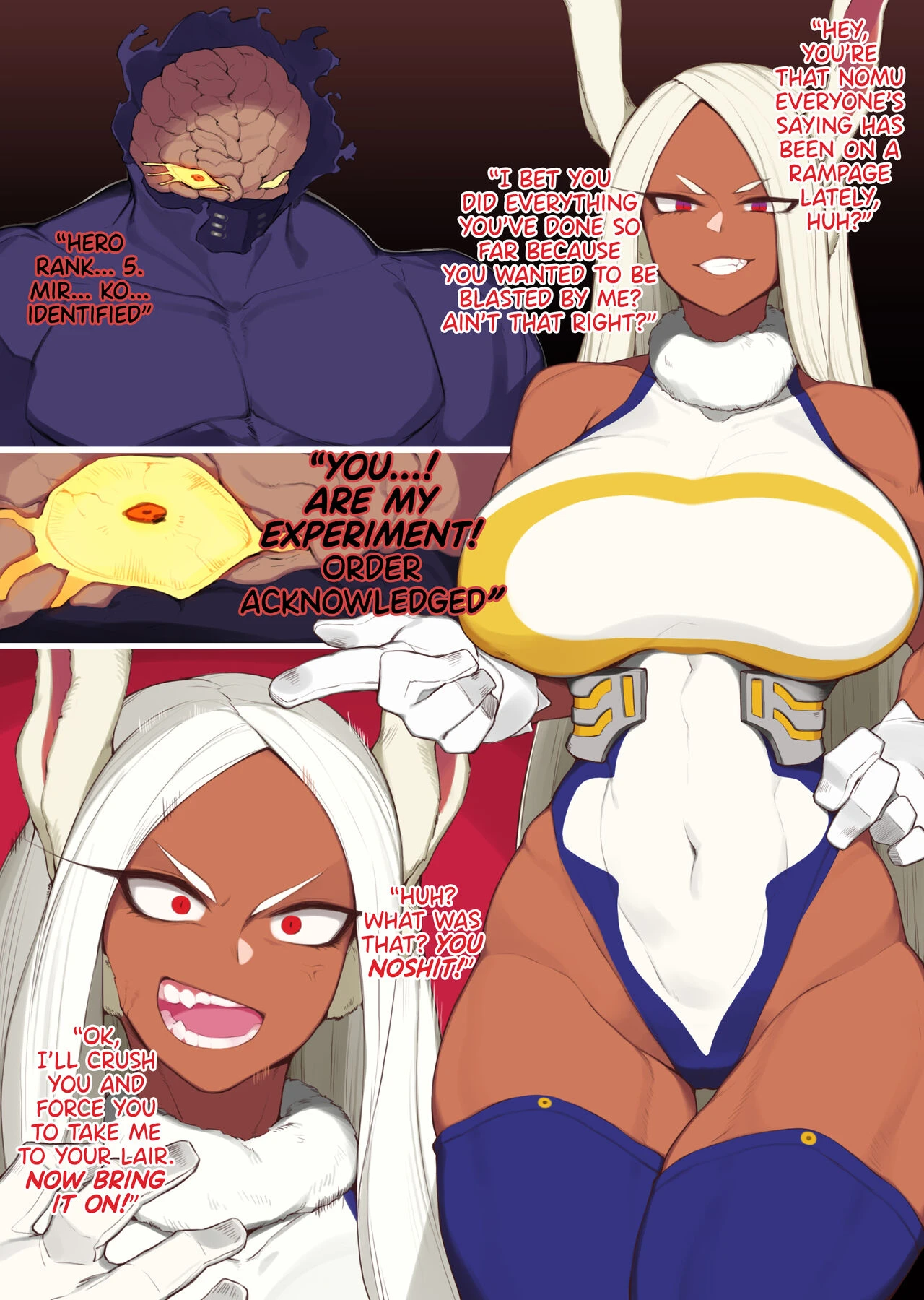 Mirko Loses to a Nomu and Gets Penetrated by a Gigantic Dick porn comic picture 2