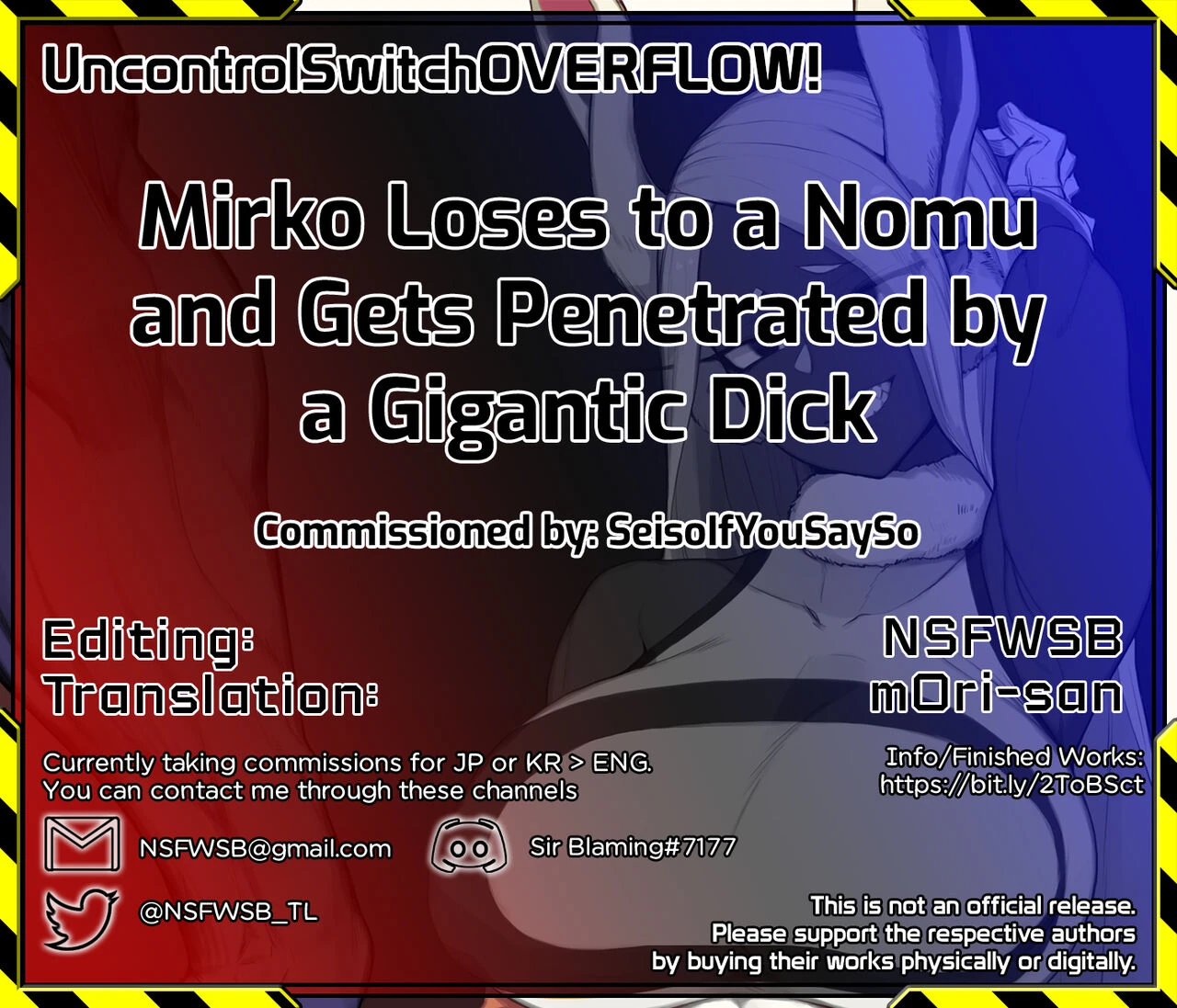 Mirko Loses to a Nomu and Gets Penetrated by a Gigantic Dick porn comic picture 6