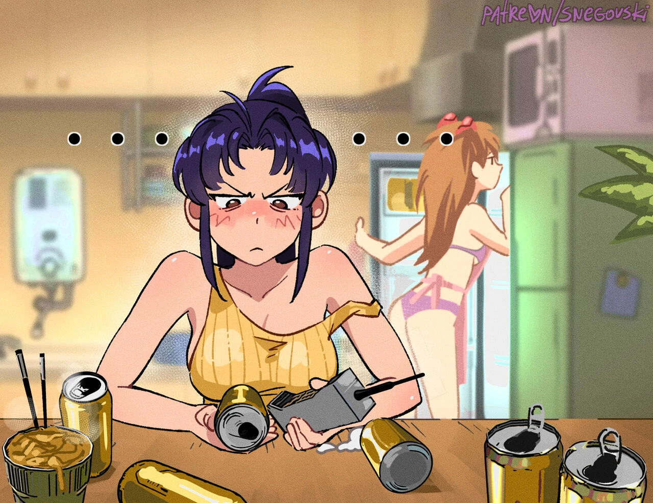 Misato's Days porn comic picture 3
