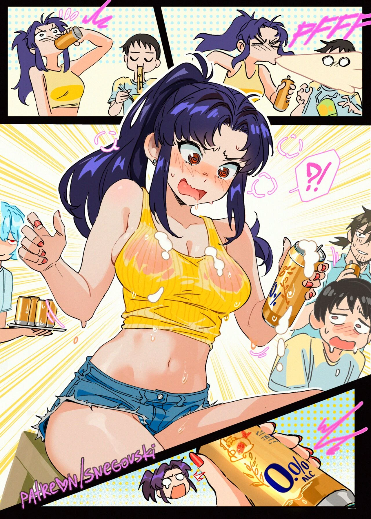 Misato's Friday porn comic picture 1