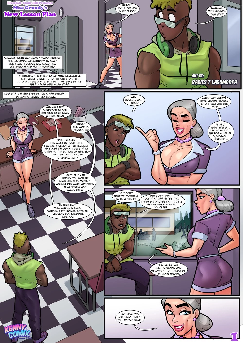 Miss Grundy's New Lesson Plan porn comic picture 1