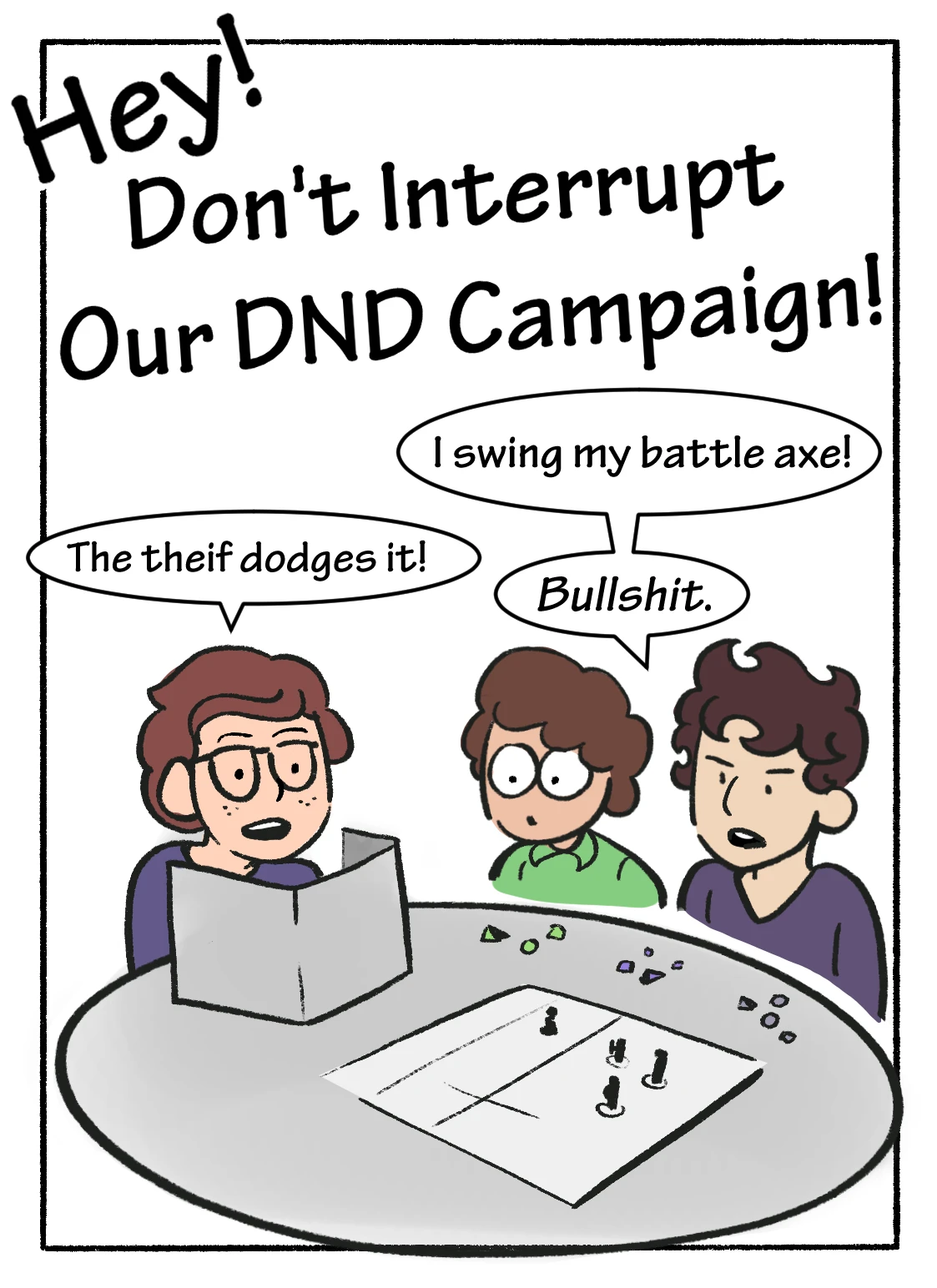 Mom! Don't Interrupt Our DnD Campaign! porn comic picture 1
