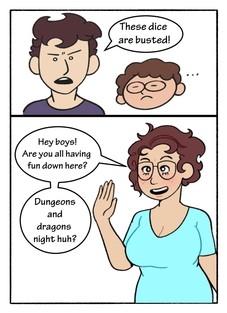 Mom! Don't Interrupt Our DnD Campaign! porn comic picture 3