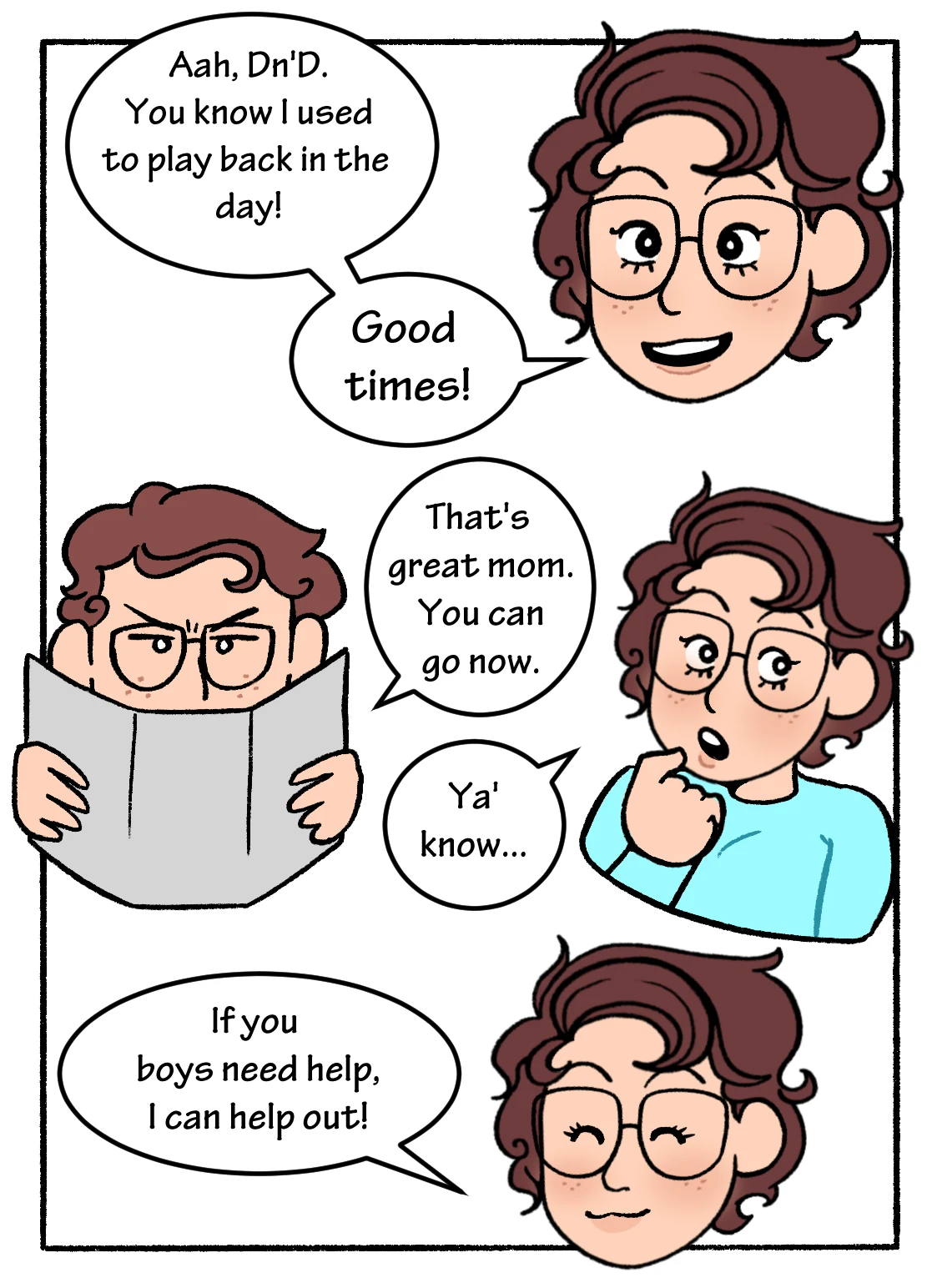 Mom! Don't Interrupt Our DnD Campaign! porn comic picture 5