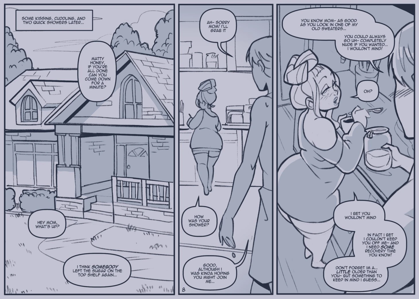 Mom Goes Commando 2 porn comic picture 8