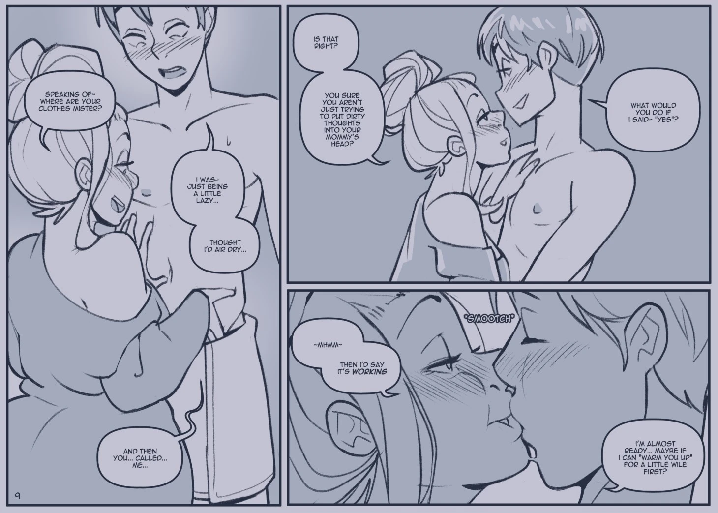 Mom Goes Commando 2 porn comic picture 9