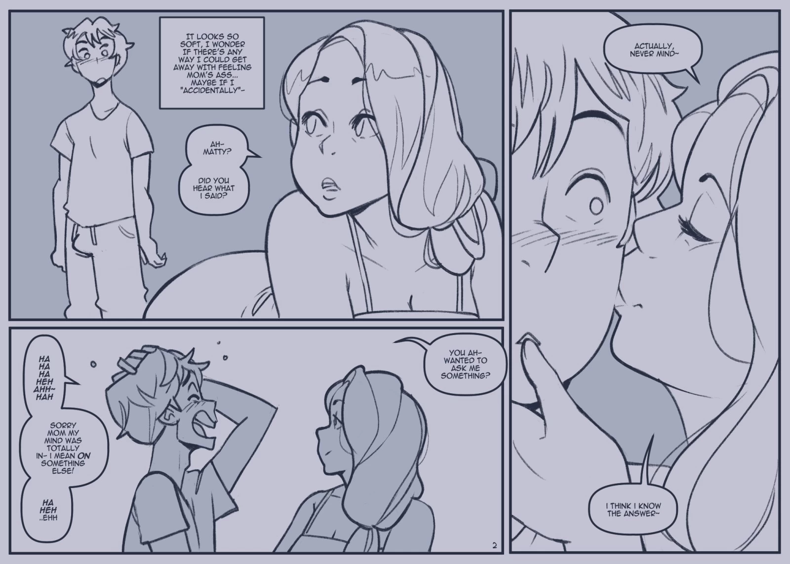 Mom Goes Commando porn comic picture 2