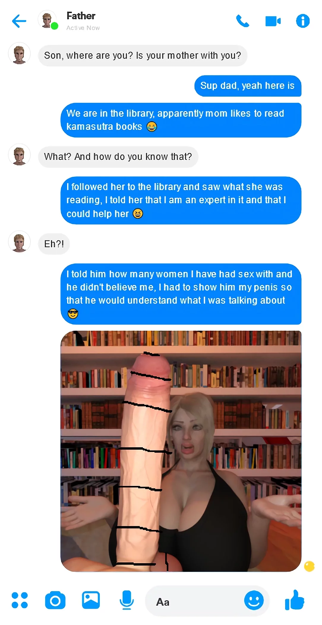 Mom Son go to the Library porn comic picture 1