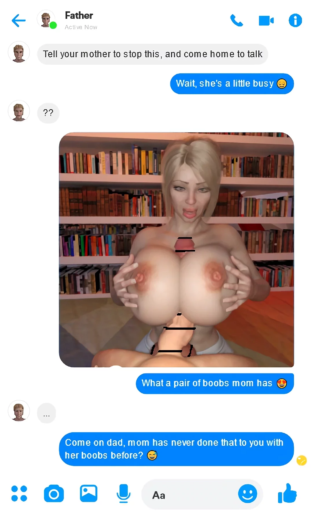 Mom Son go to the Library porn comic picture 6