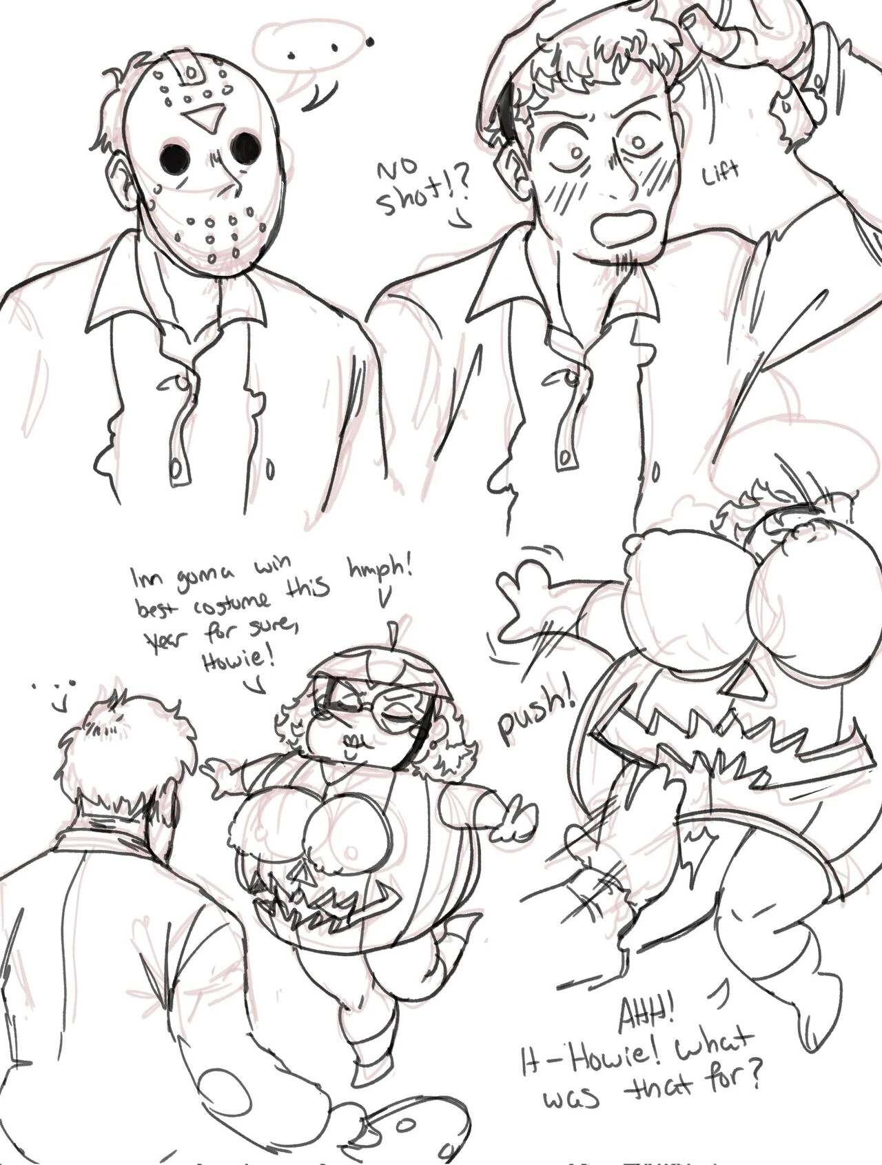 Mom & Son halloween's party porn comic picture 2