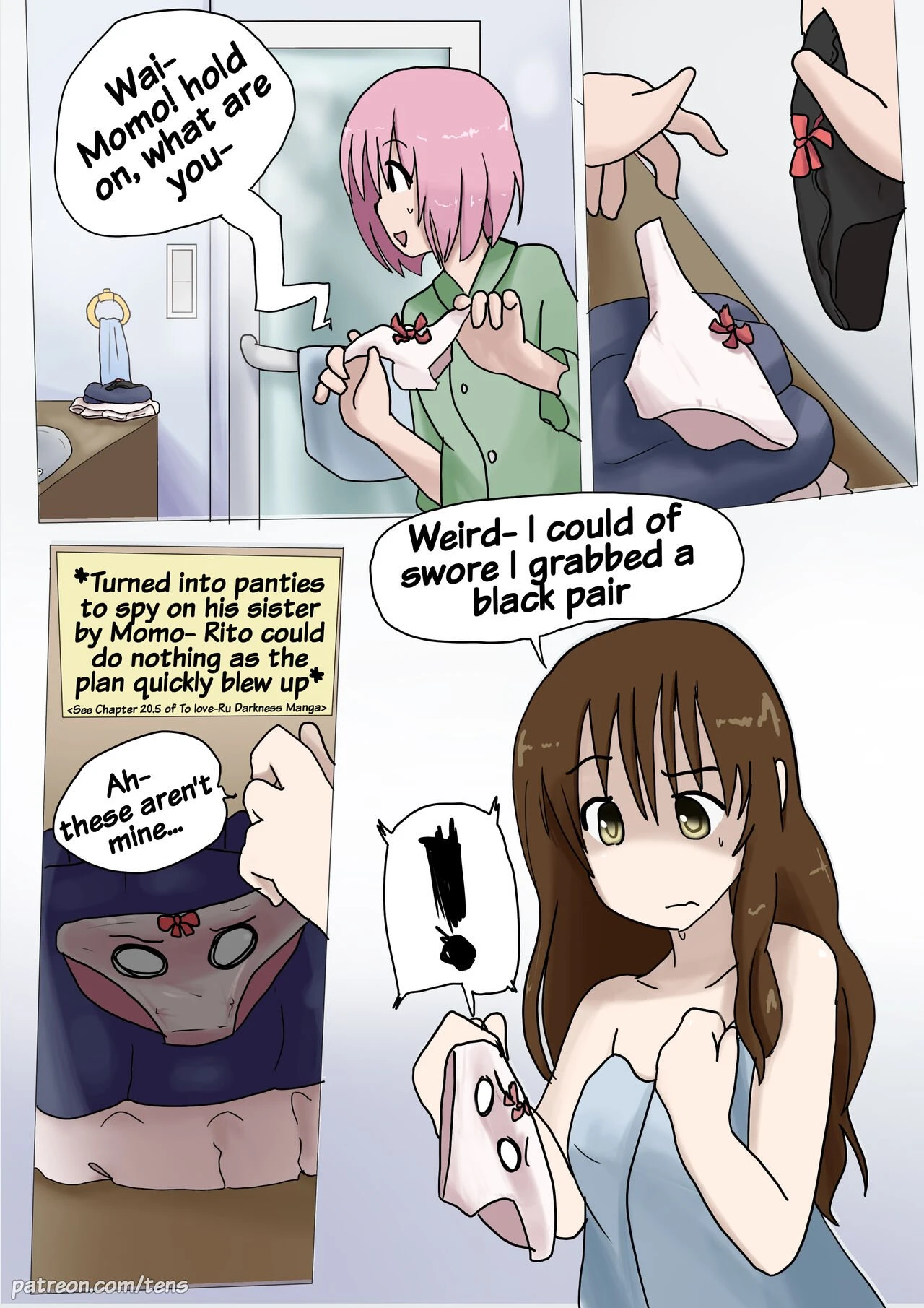 Momo's Panties porn comic picture 1
