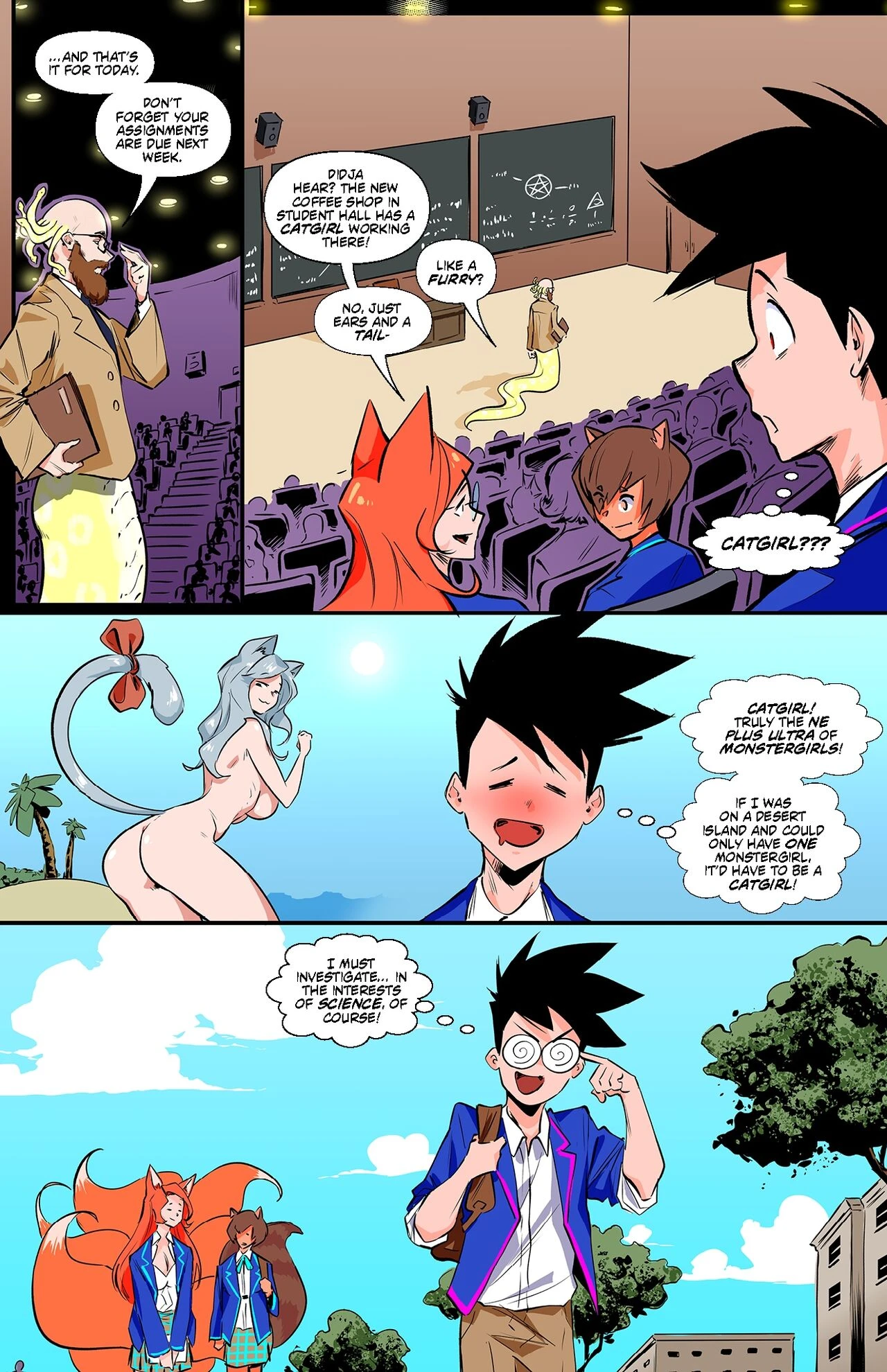 Monster Girl Academy 14 porn comic picture 2