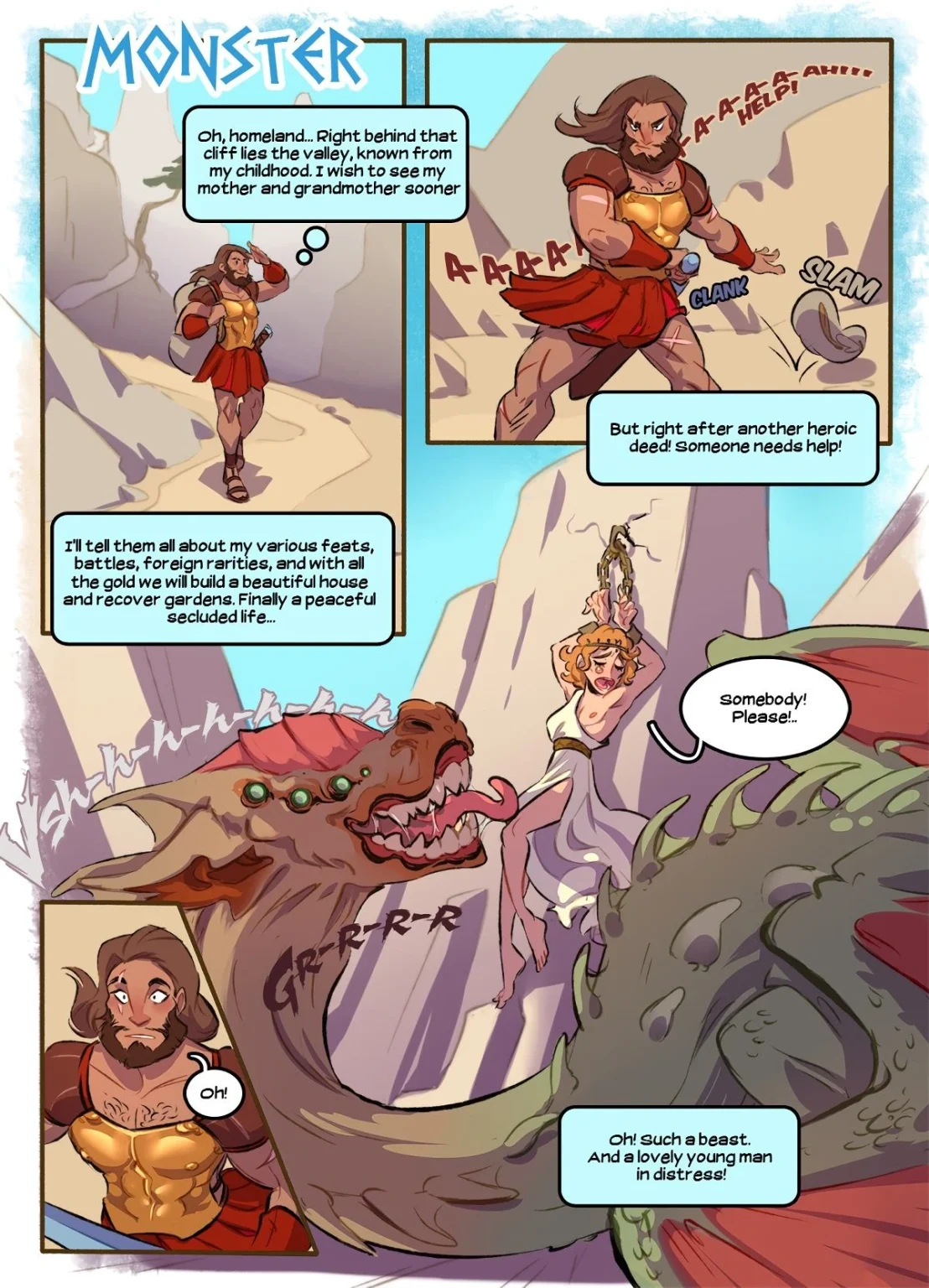 Monster porn comic picture 1