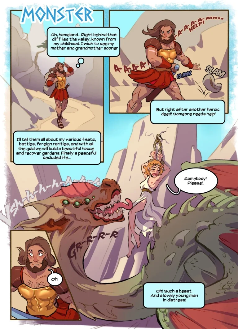 Monster porn comic picture 1
