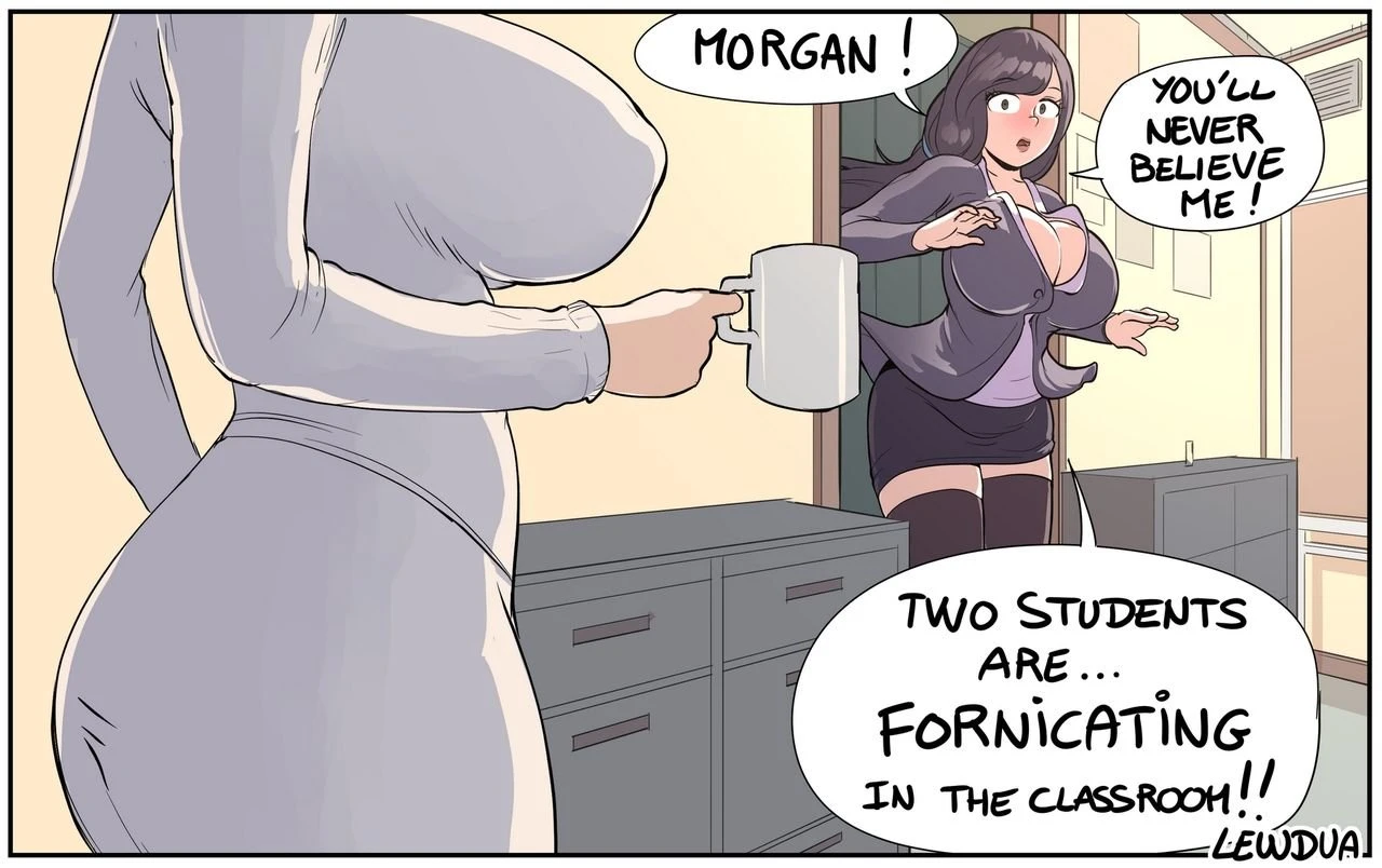 Morgan and Audrey porn comic picture 3