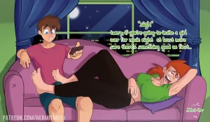 Movie night with Vicky porn comic picture 1
