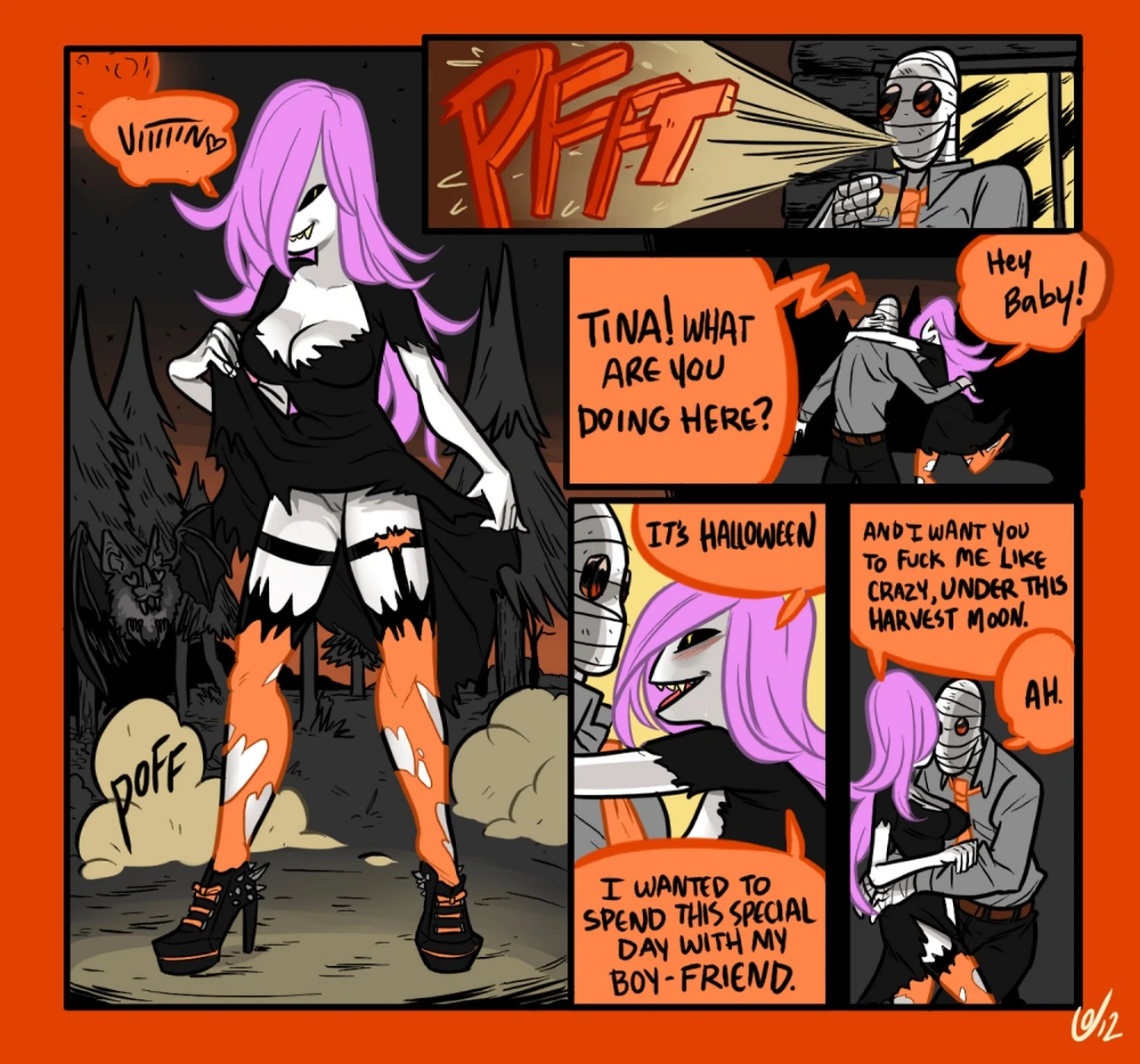 Mr Invisible & The Vampire 2 porn comic picture 1