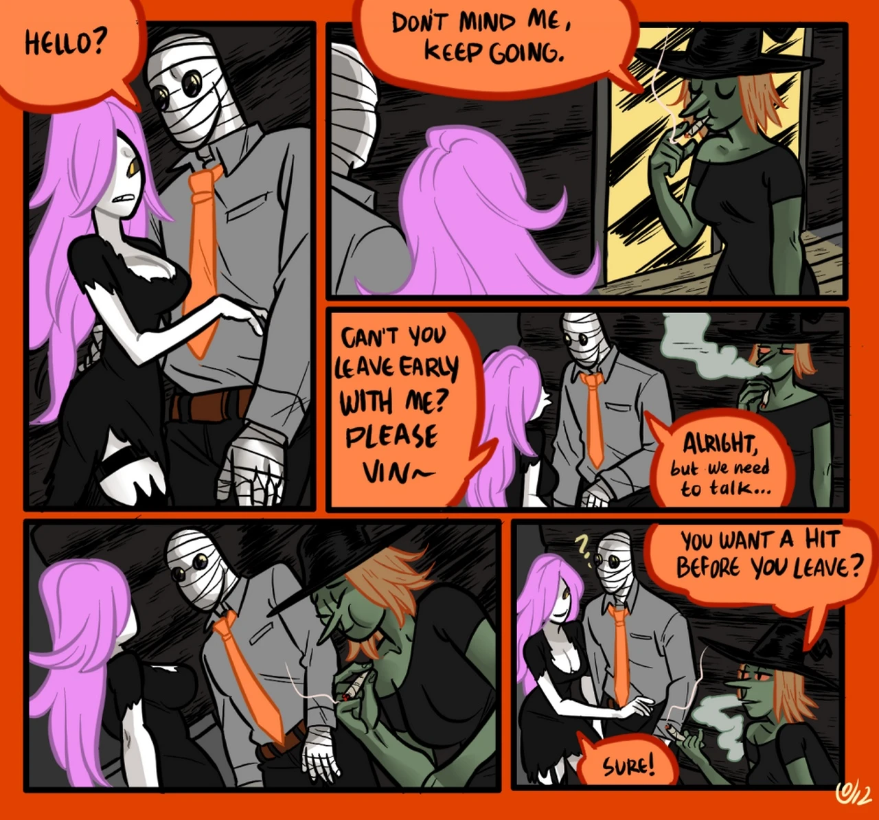 Mr Invisible & The Vampire 2 porn comic picture 4