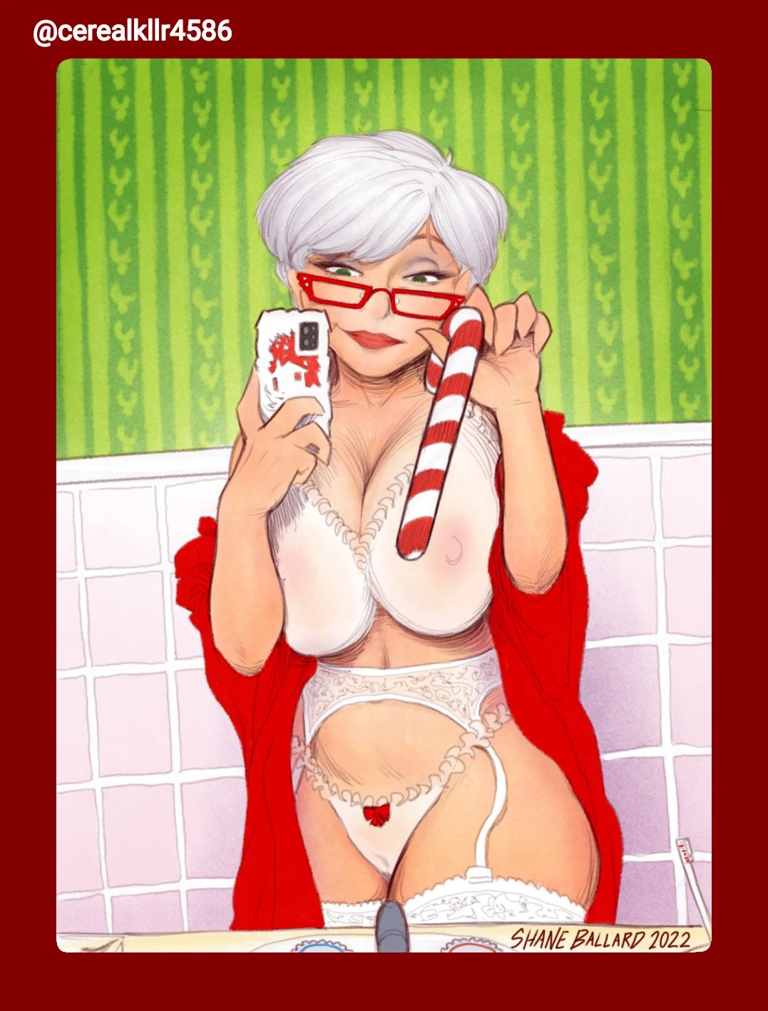 Mrs. Claus' Midnight Messages porn comic picture 10