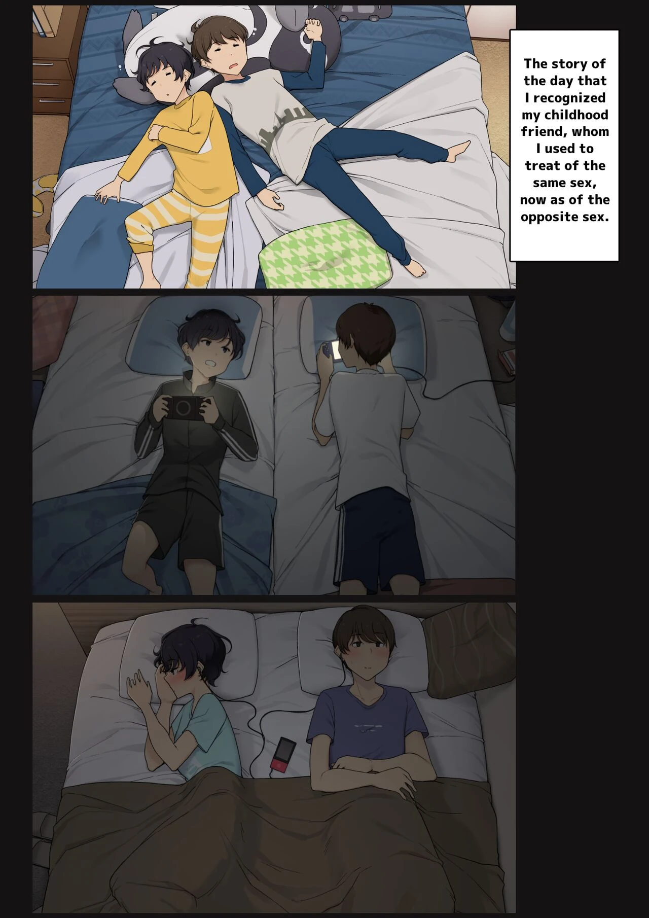 Mukashi wa Dousei no You ni Sesshiteta Osananajimi no Koto o Isei to Shite Ninshiki Shita Hi porn comic picture 1