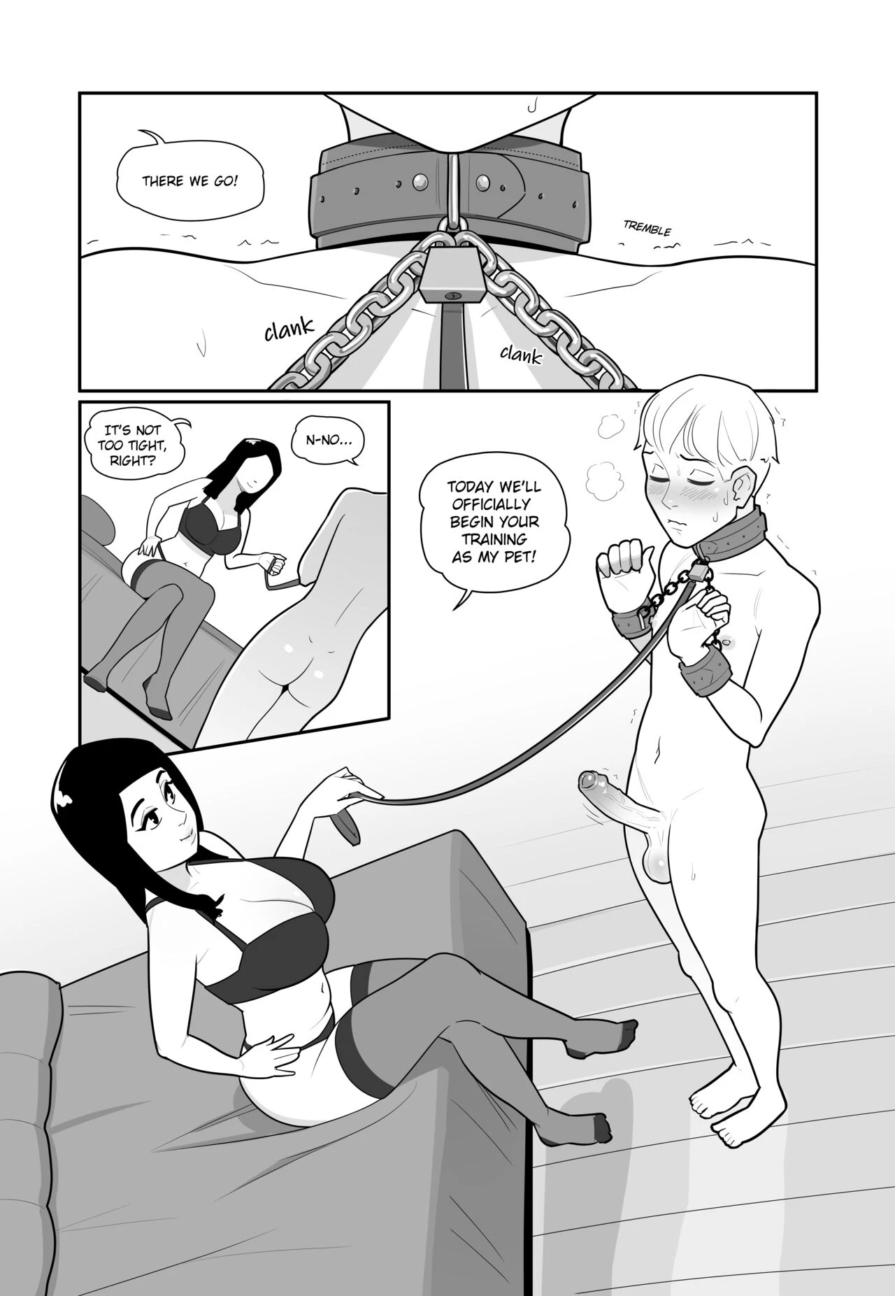 My boyfriend is my pet porn comic picture 11