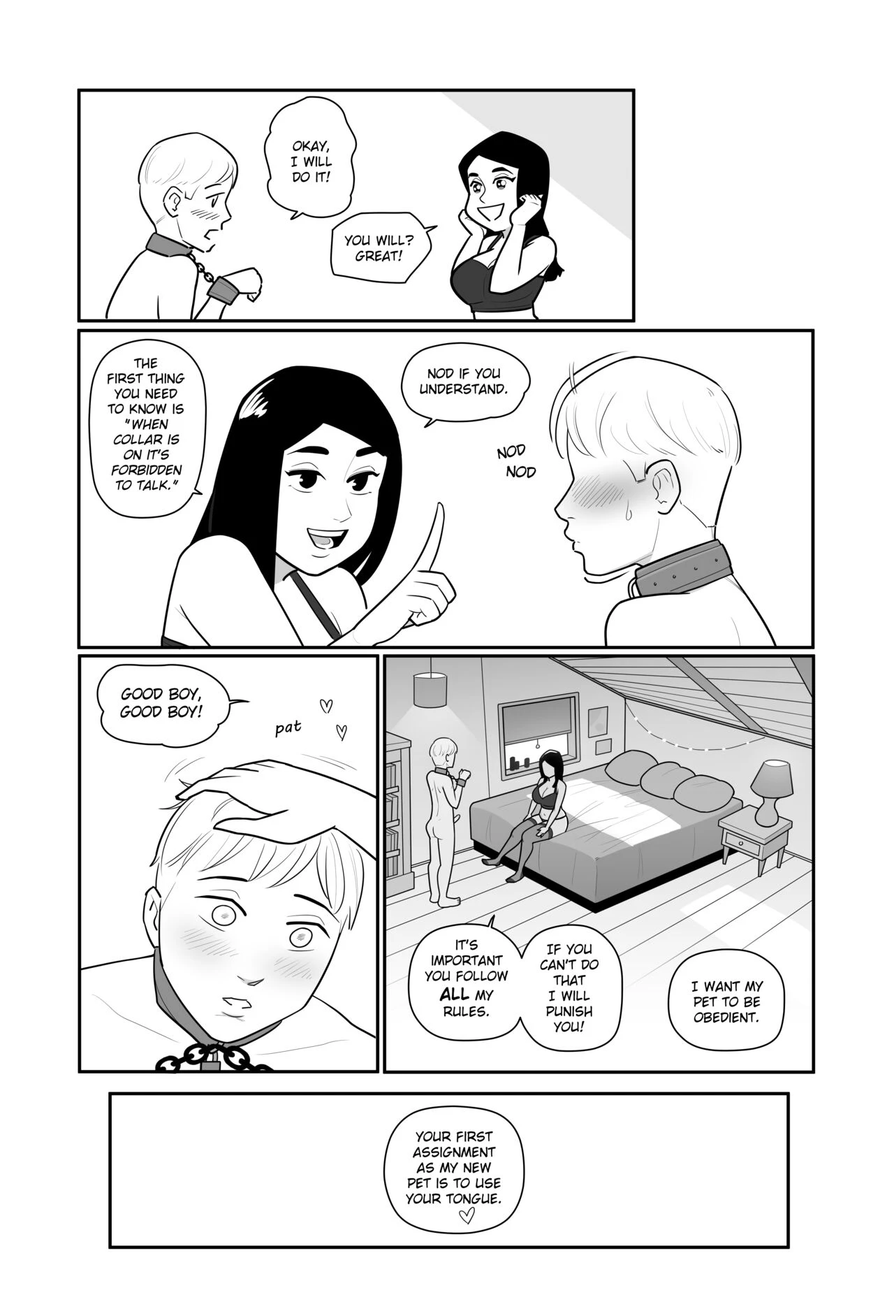 My boyfriend is my pet porn comic picture 14