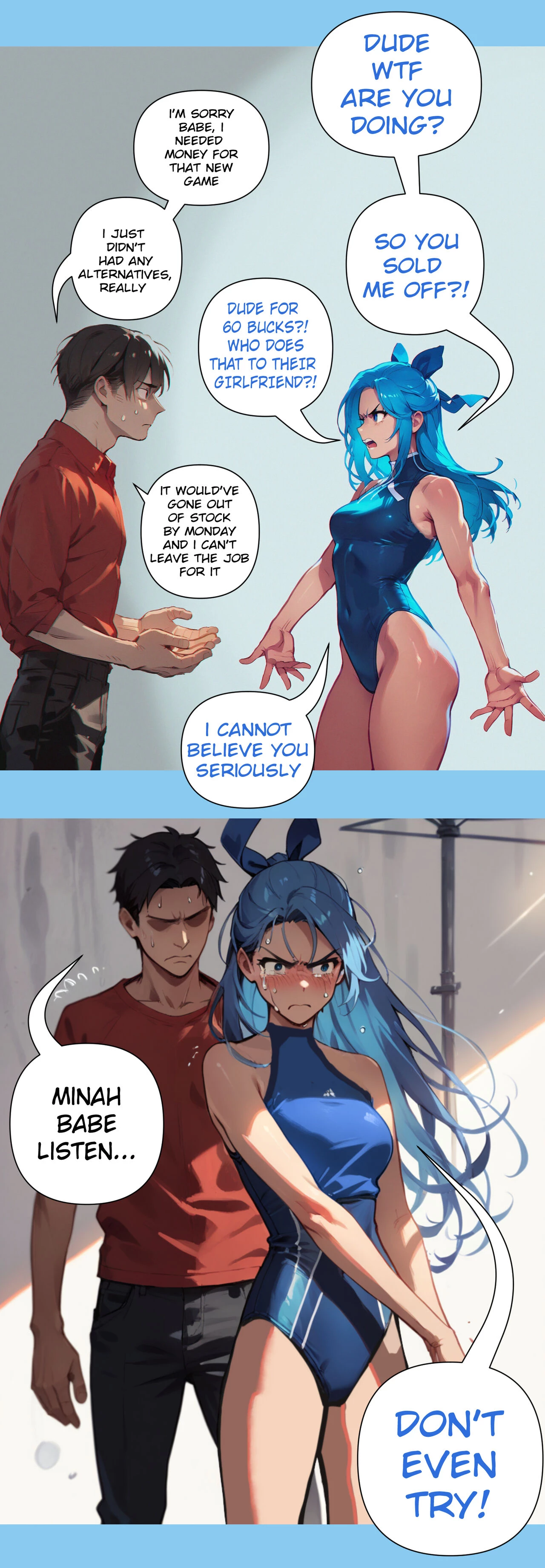 My boyfriend sold me off...for a VIDEOGAME?! porn comic picture 4