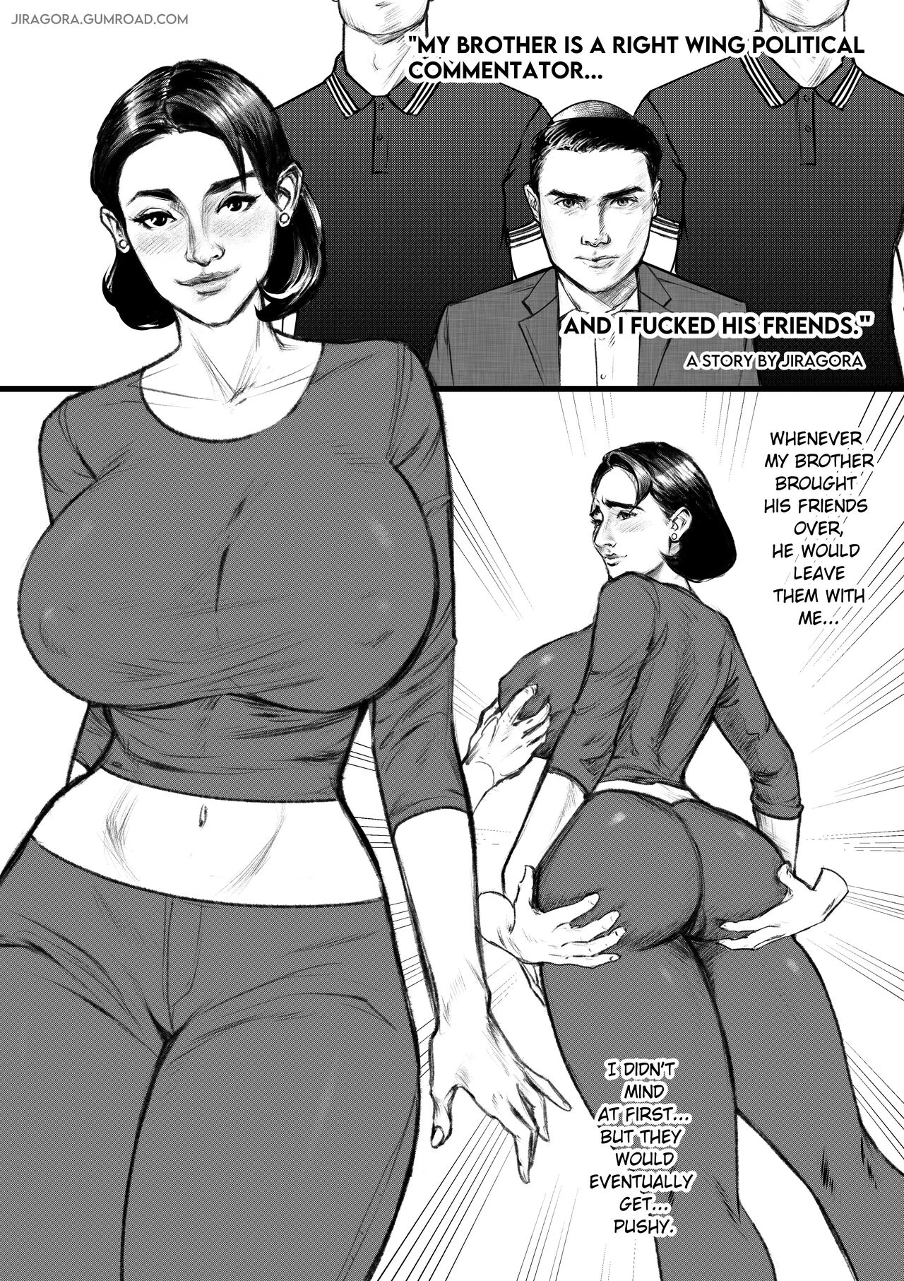 My Brother is a Right Wing Political Commentator... and I Fucked His Friends. porn comic picture 1
