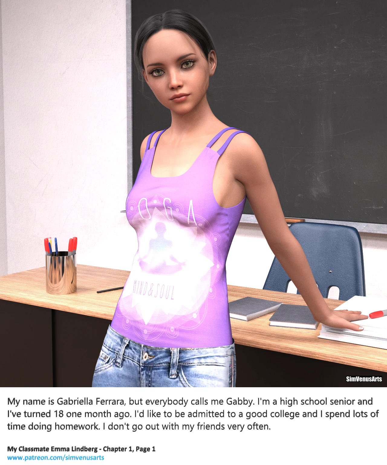 My Classmate Emma Lindberg - Chapter 1 porn comic picture 1