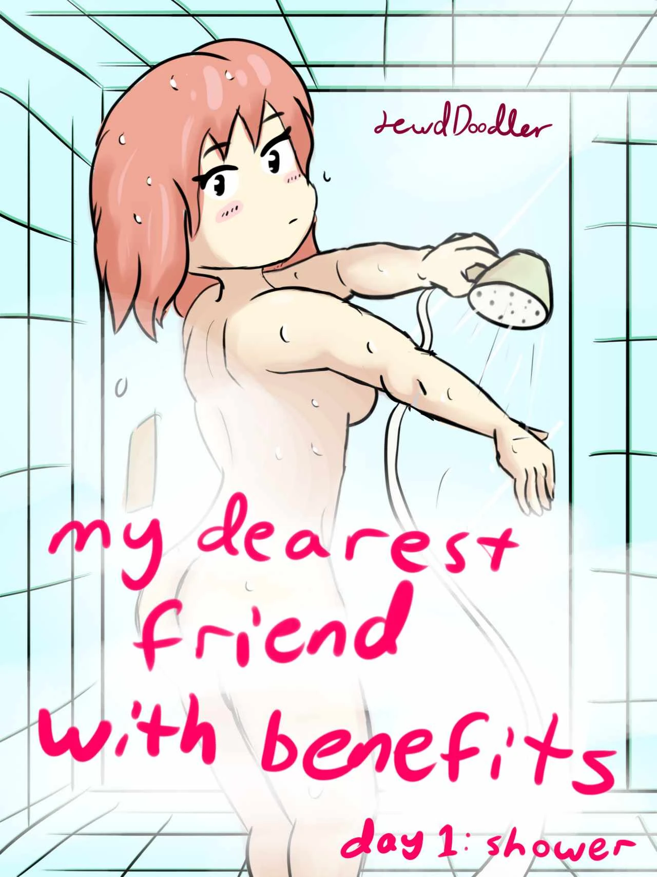 My Dearest Friend with Benefits Day 1: Shower porn comic picture 1