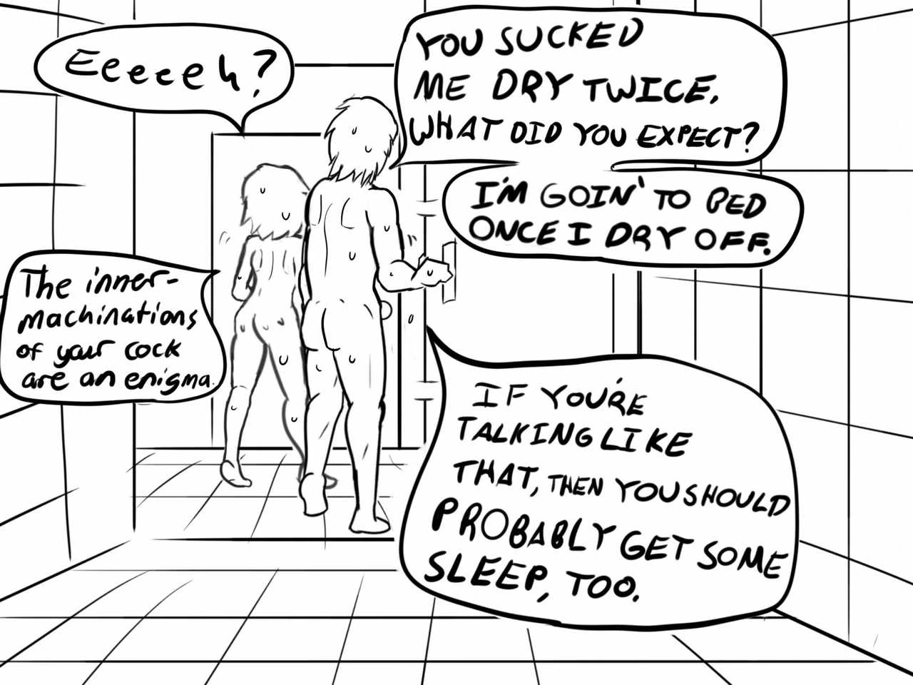 My Dearest Friend with Benefits Day 1: Shower porn comic picture 24