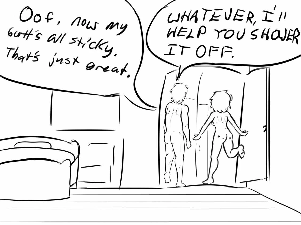 My Dearest Friend with Benefits Day 1: Shower porn comic picture 7
