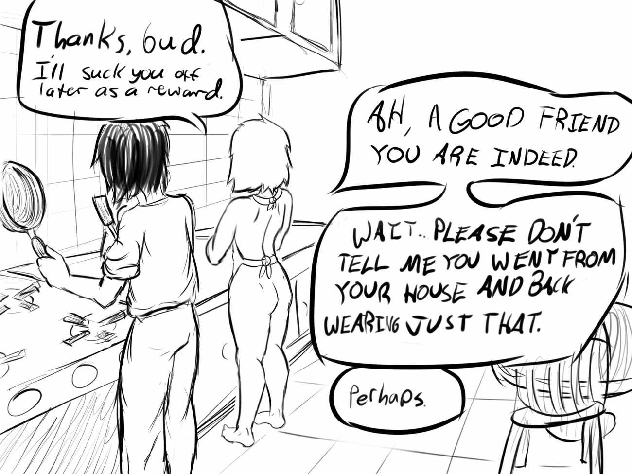 My Dearest Friend with Benefits Day 2: Breakfast porn comic picture 17