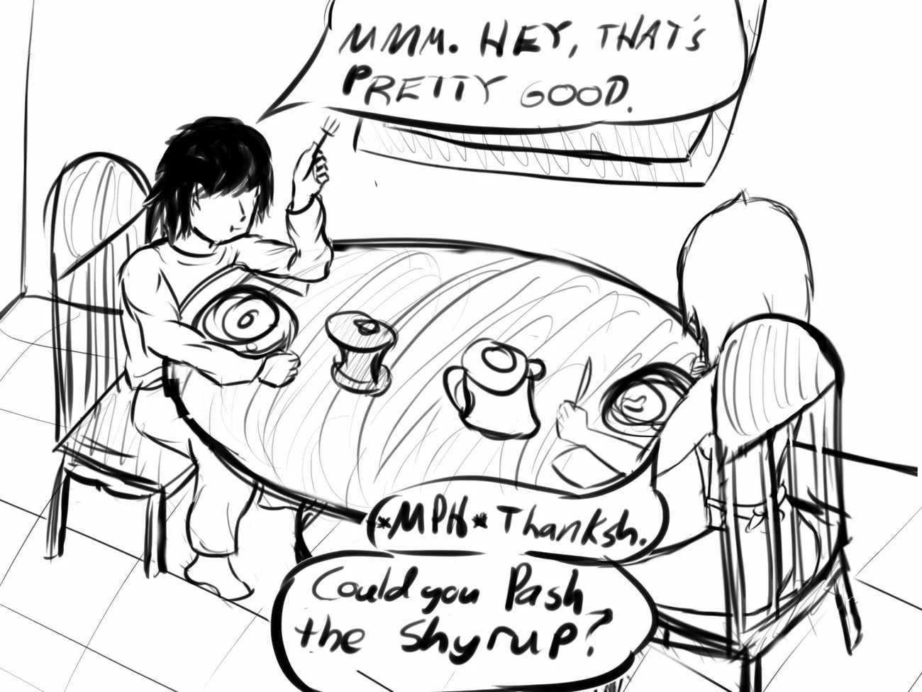 My Dearest Friend with Benefits Day 2: Breakfast porn comic picture 23