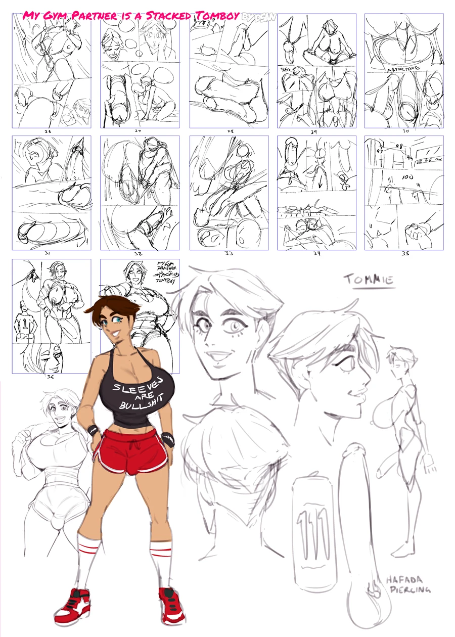 My Gym Partner Is a Stacked Tomboy porn comic picture 40