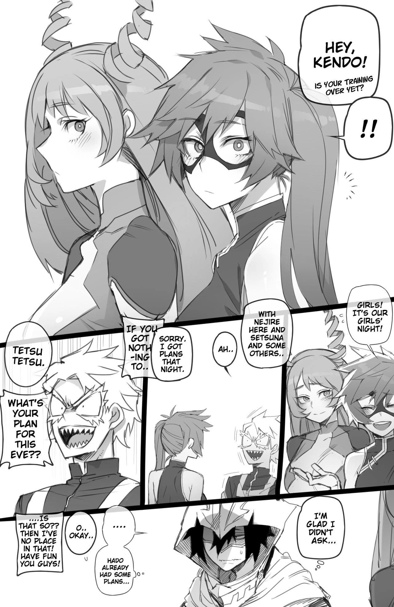 MY HERO Christmas HAREM porn comic picture 2