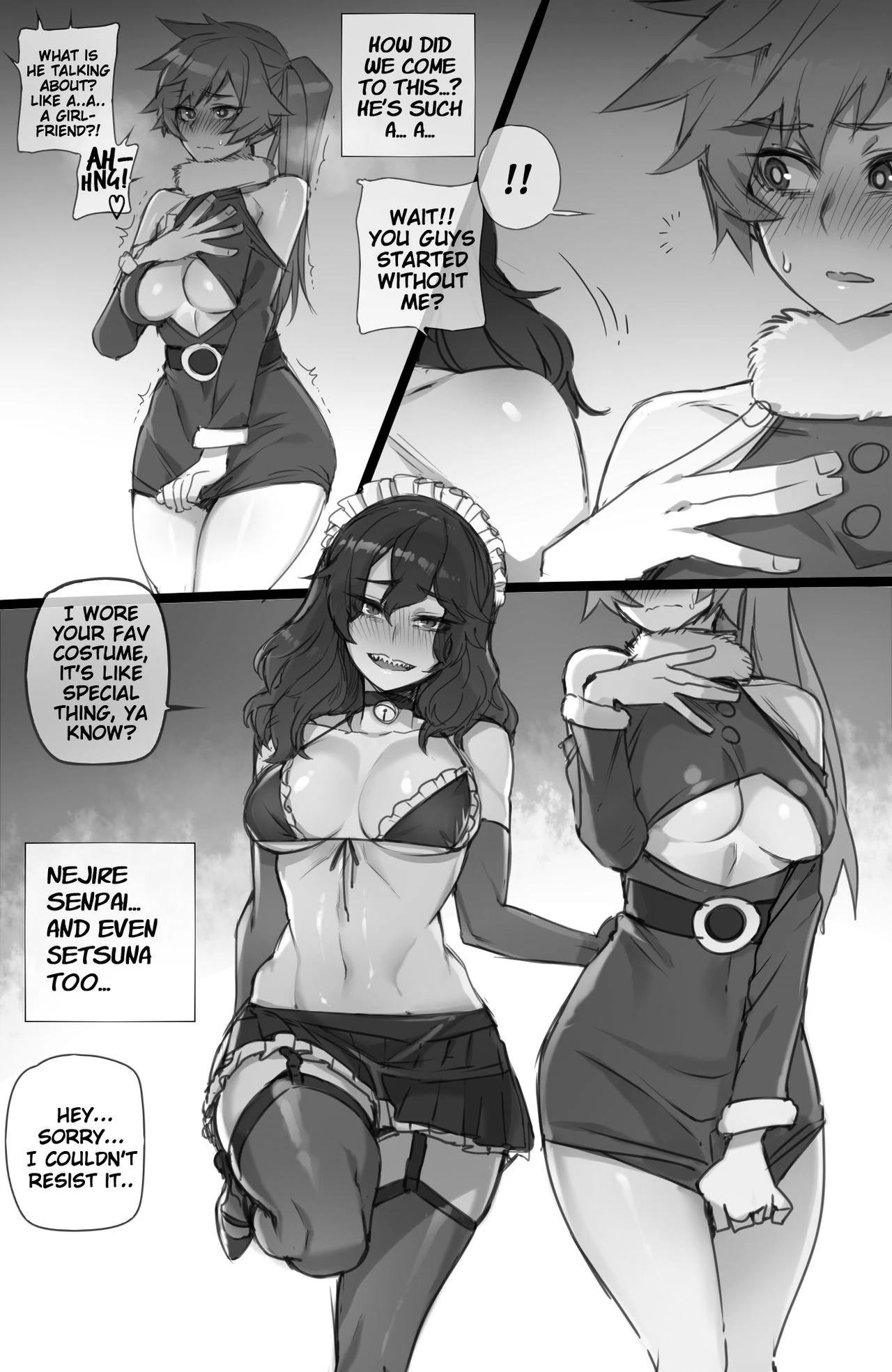 MY HERO Christmas HAREM porn comic picture 5