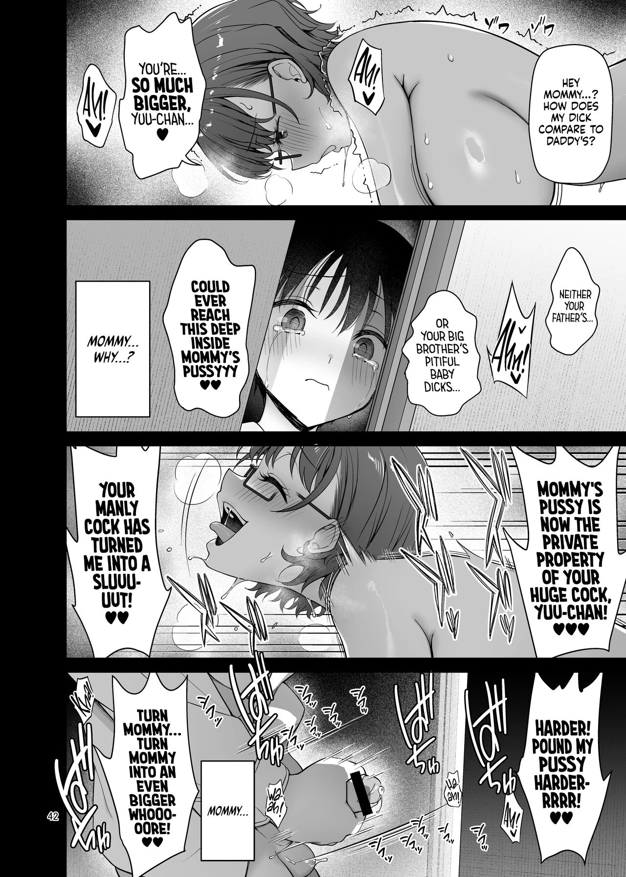 My Mom Turns Into a Slut for My Little Brother, and Him Alone | Boku no Mama wa Otouto no Mae de dake Dosukebe ni Naru porn comic picture 42