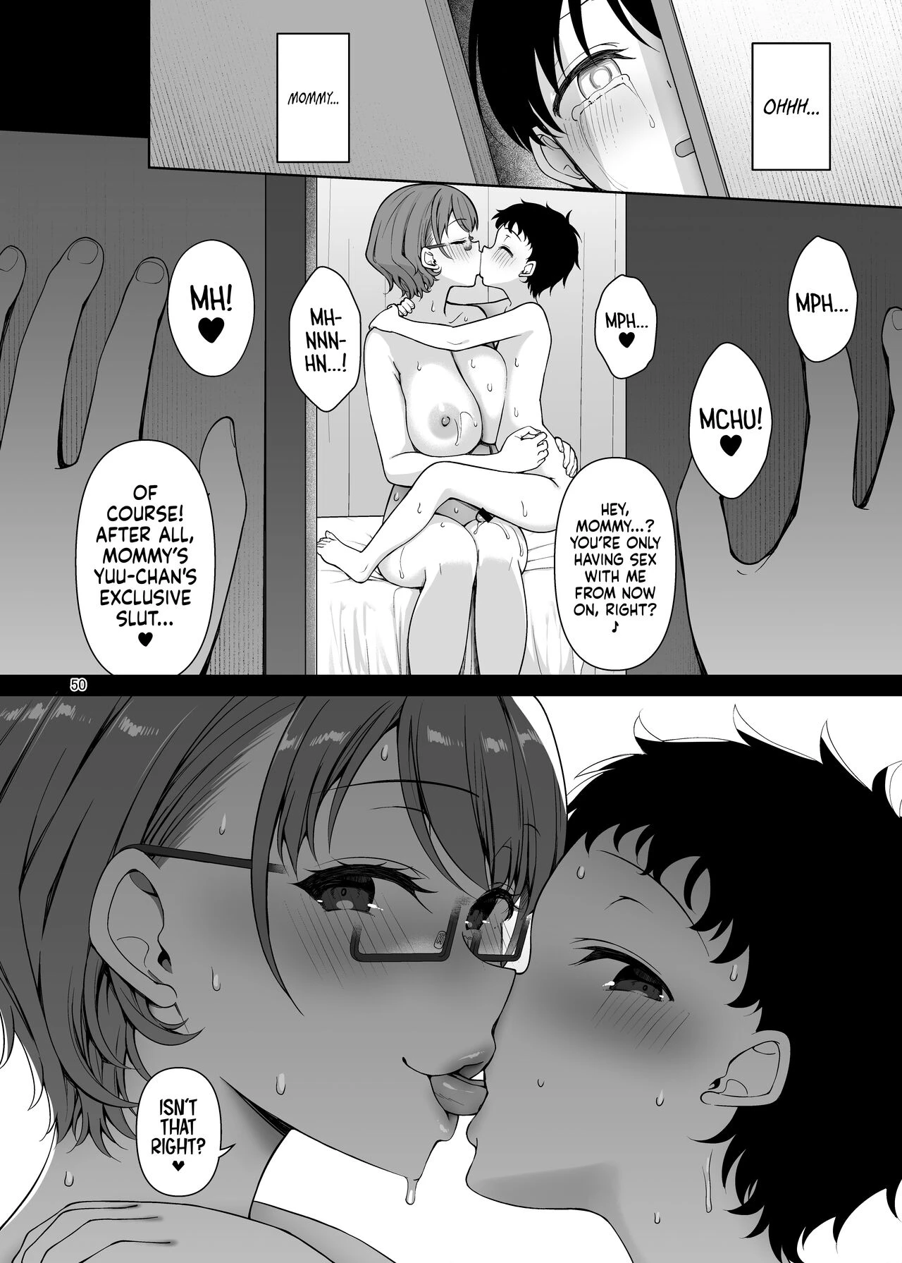 My Mom Turns Into a Slut for My Little Brother, and Him Alone | Boku no Mama wa Otouto no Mae de dake Dosukebe ni Naru porn comic picture 50