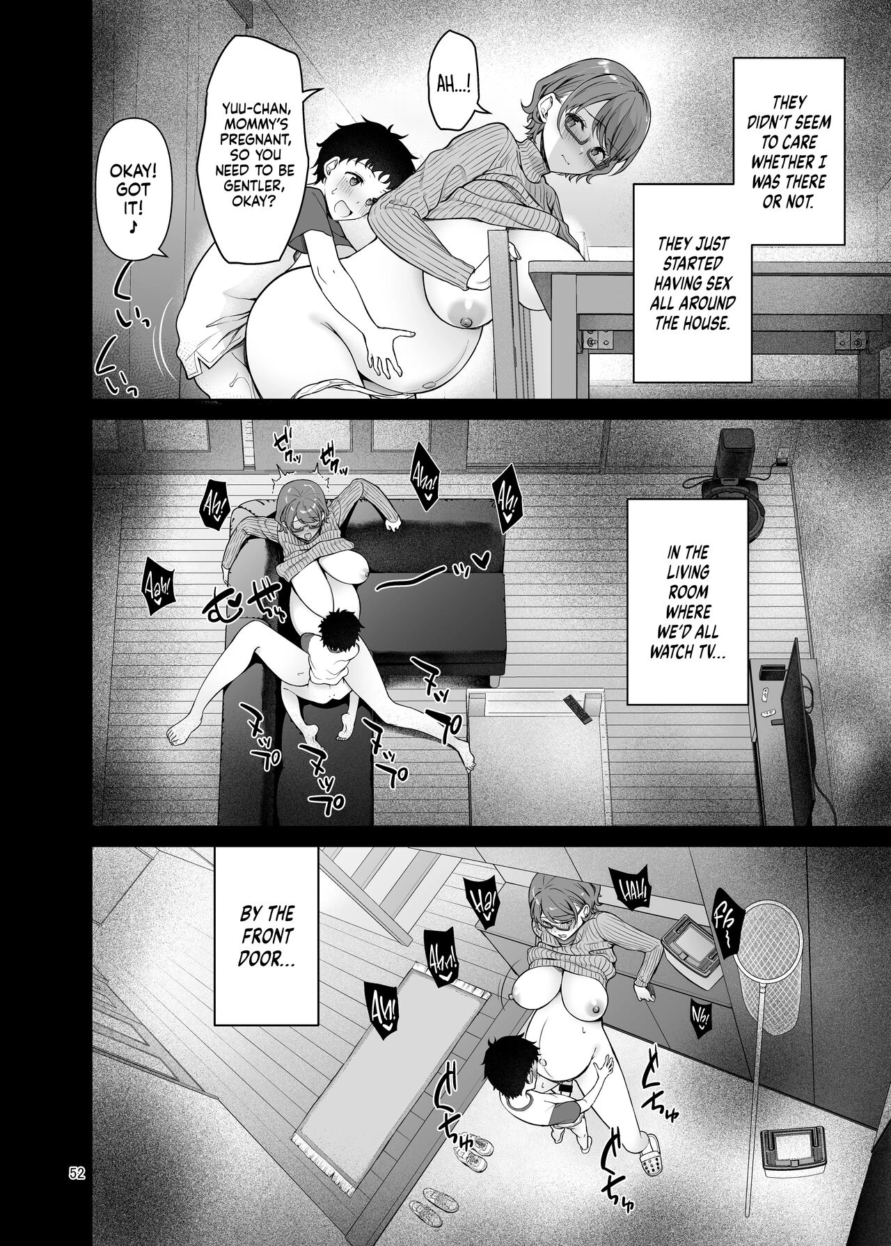 My Mom Turns Into a Slut for My Little Brother, and Him Alone | Boku no Mama wa Otouto no Mae de dake Dosukebe ni Naru porn comic picture 52