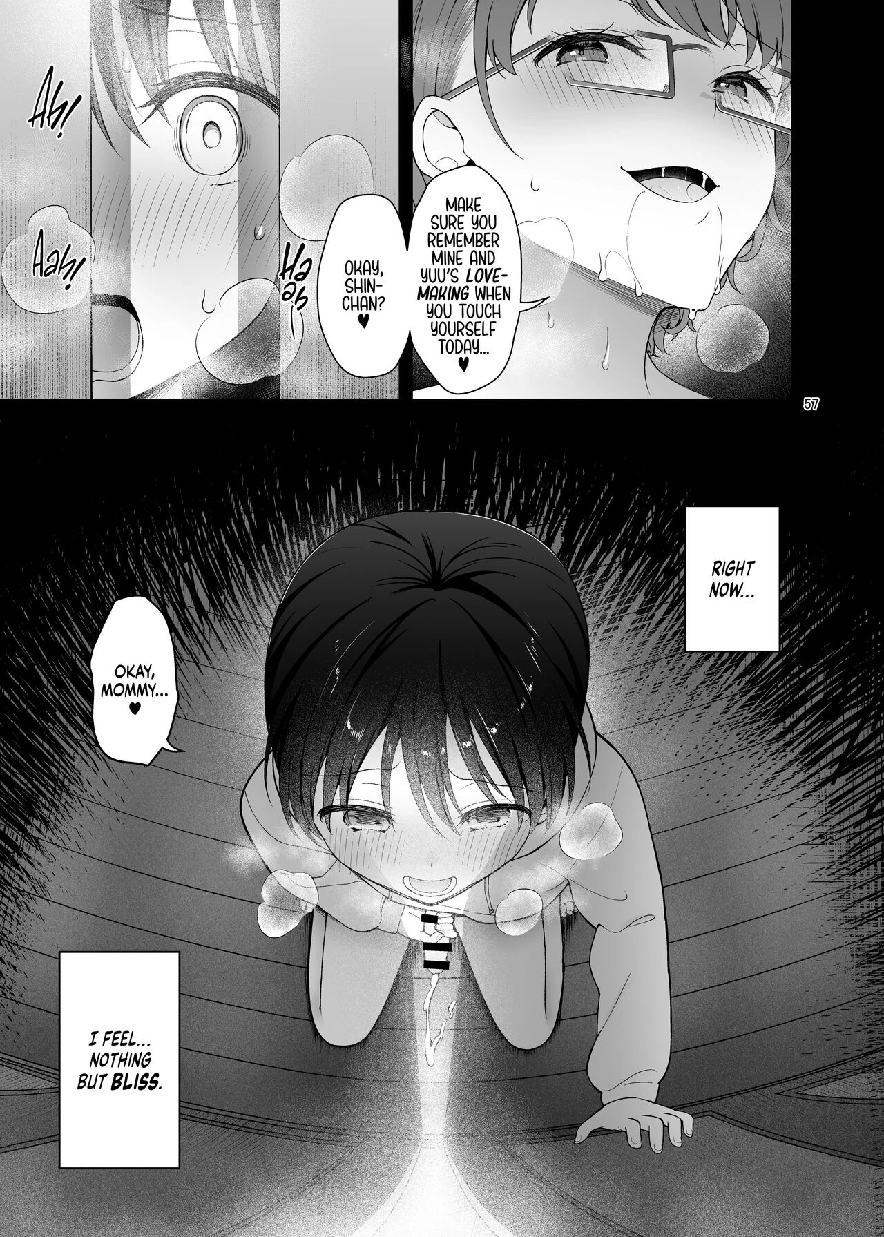 My Mom Turns Into a Slut for My Little Brother, and Him Alone | Boku no Mama wa Otouto no Mae de dake Dosukebe ni Naru porn comic picture 57
