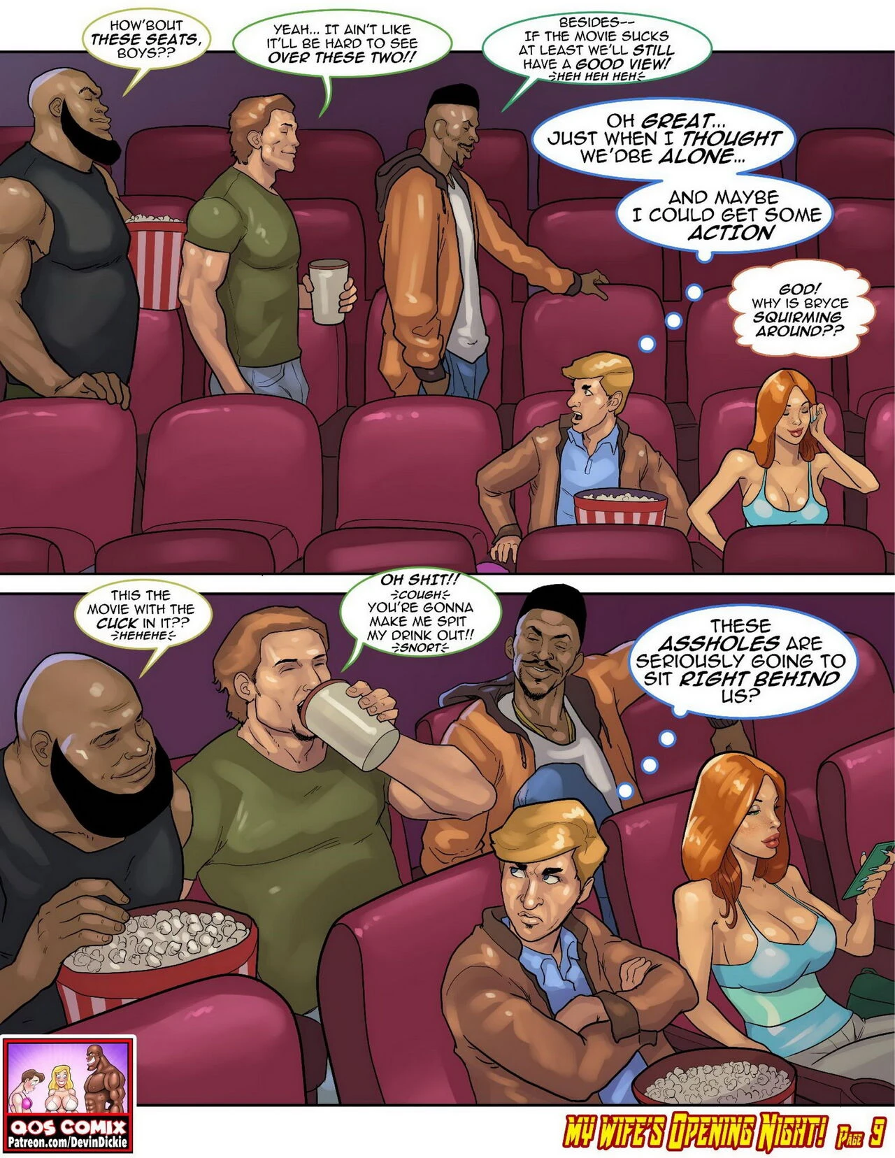 My Wife's Opening Night porn comic picture 10