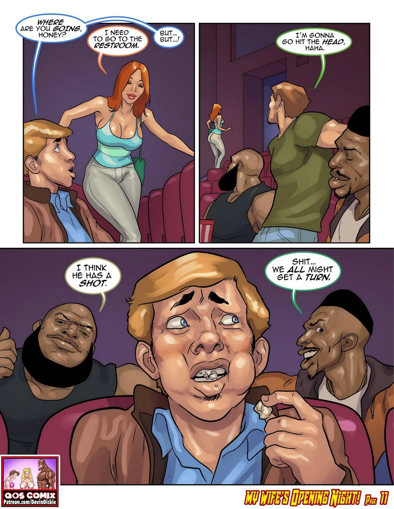 My Wife's Opening Night porn comic picture 12